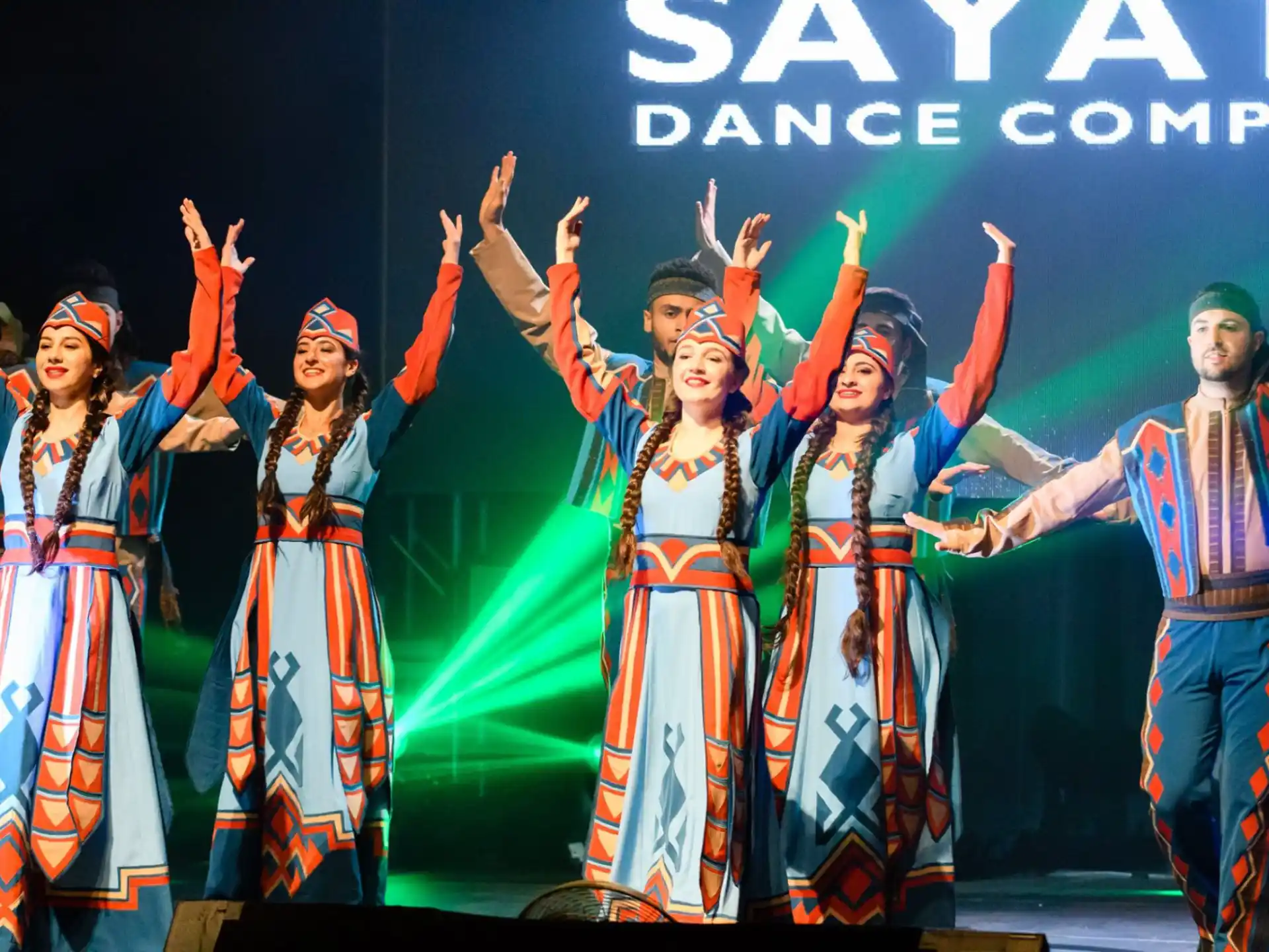 a group of people in traditional dress
