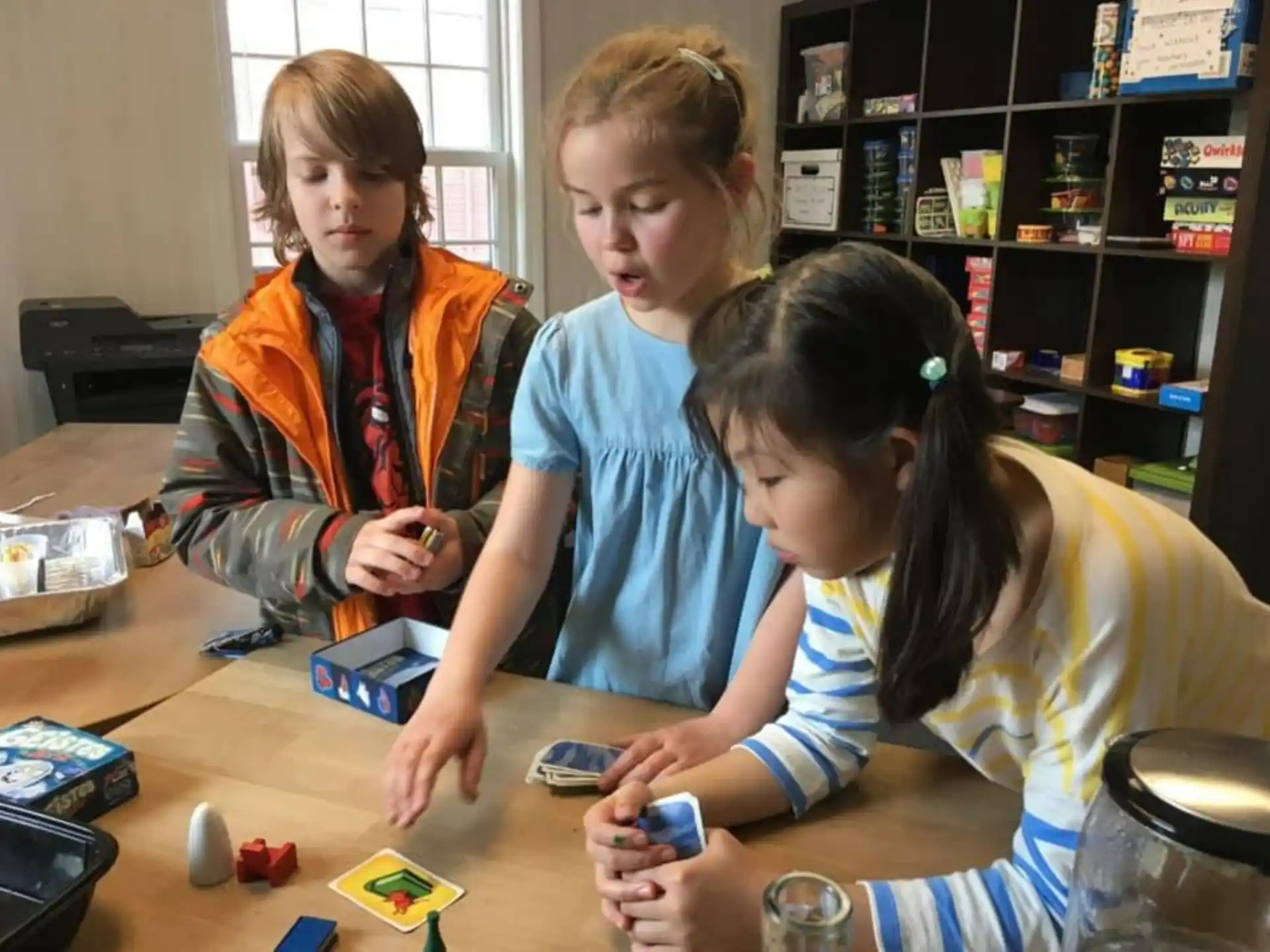 a group of children playing a game