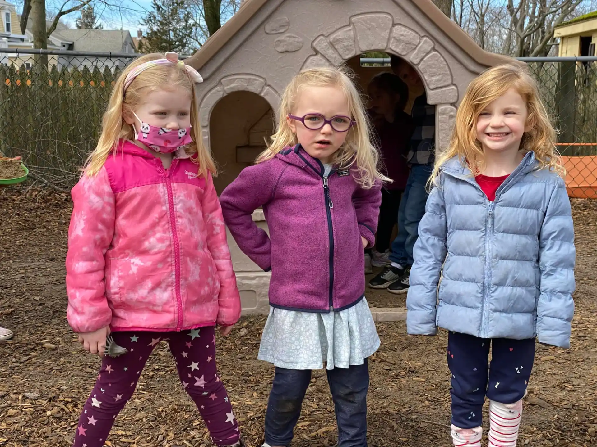 a group of girls posing for a picture