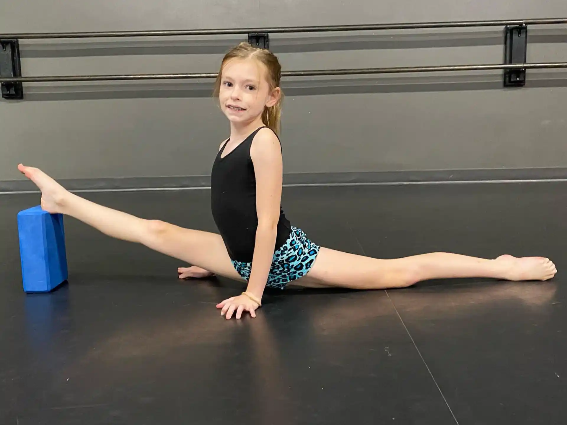 a woman in a yoga pose