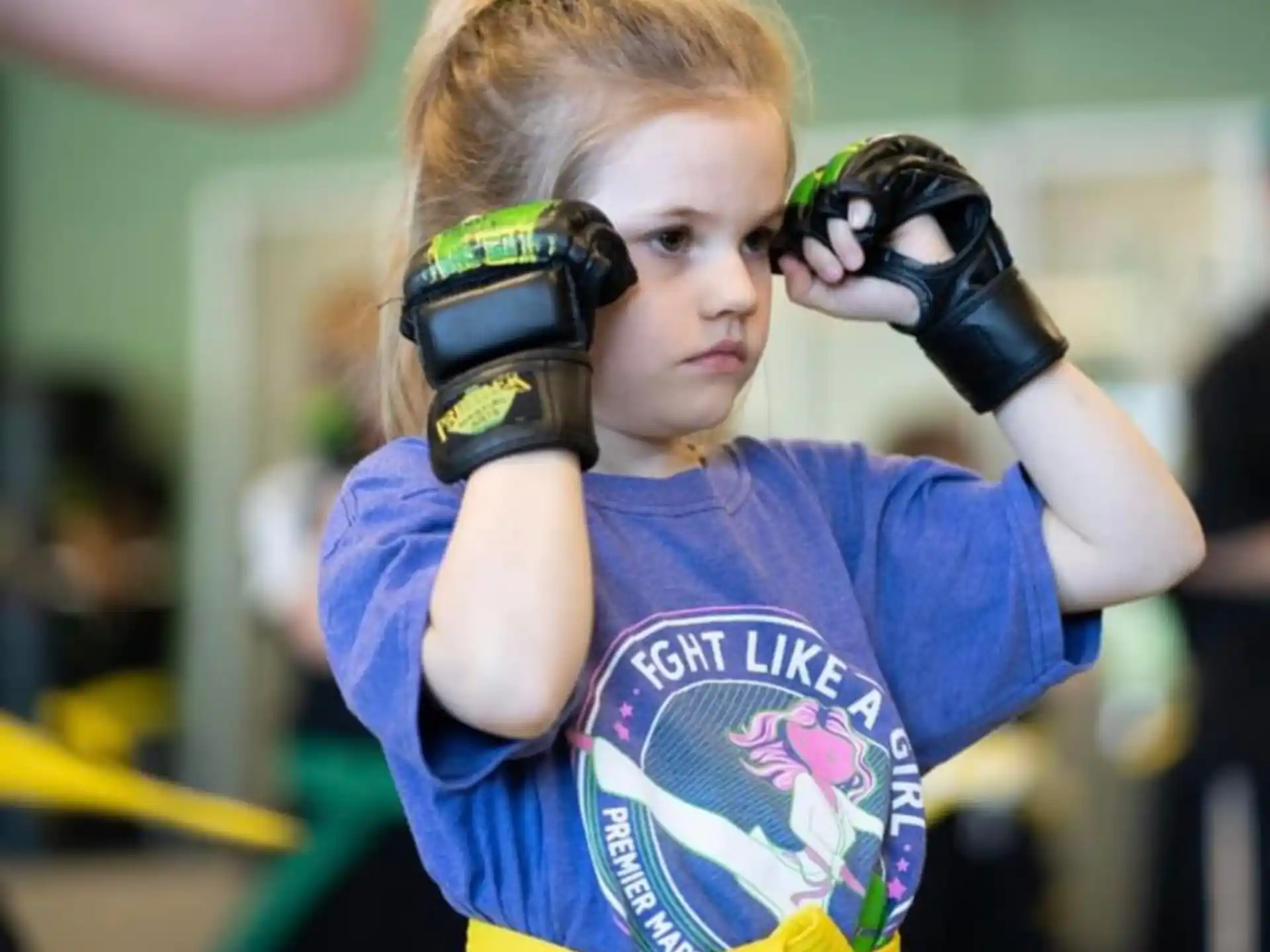 a person wearing boxing gloves