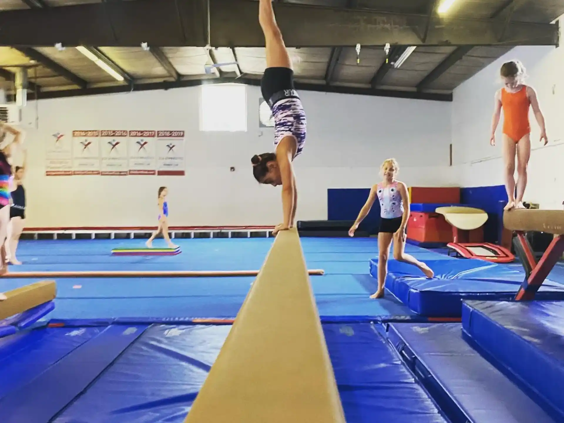 a person doing a high jump