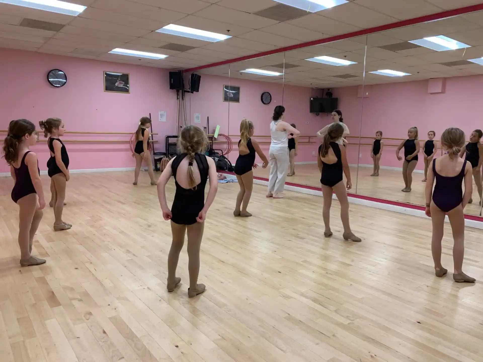 a group of people in a room