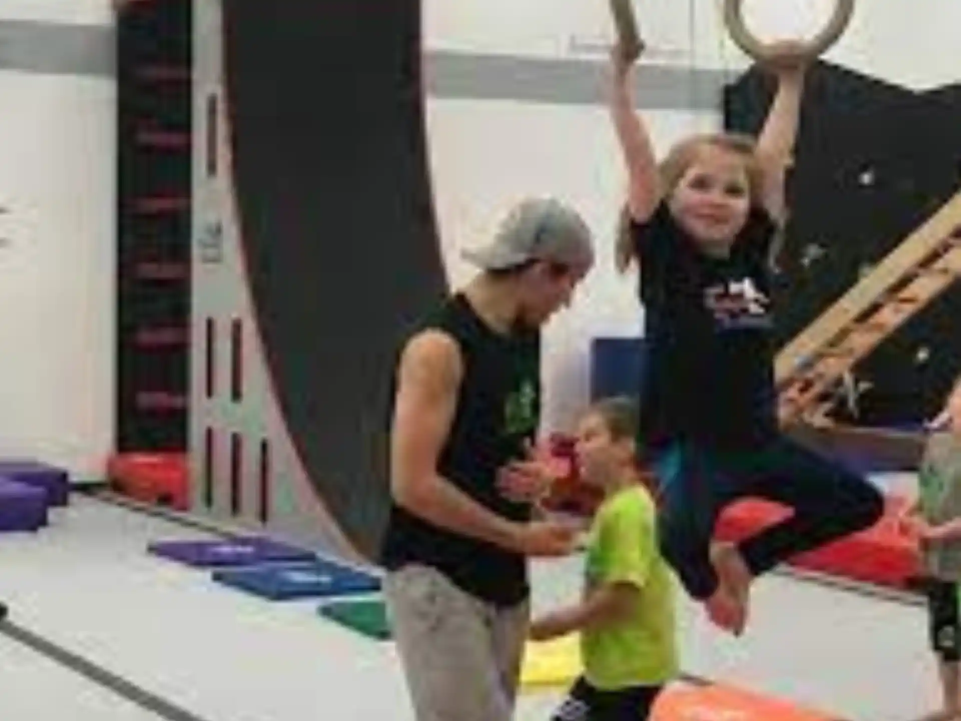 a person lifting weights