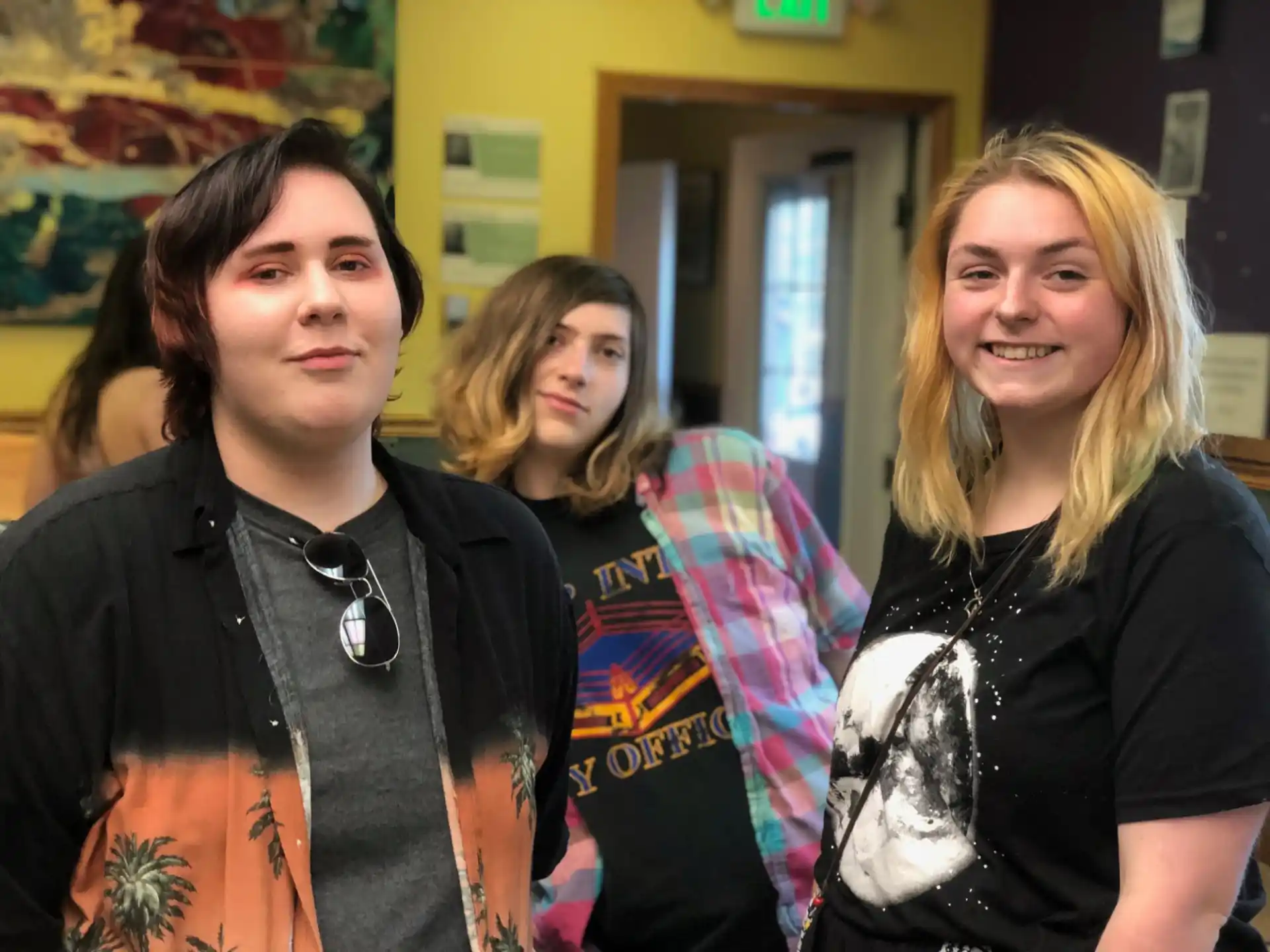 a group of people posing for the camera