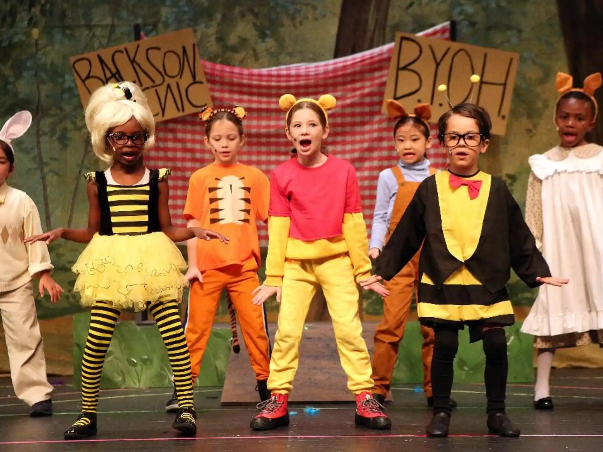 a group of people wearing clothing