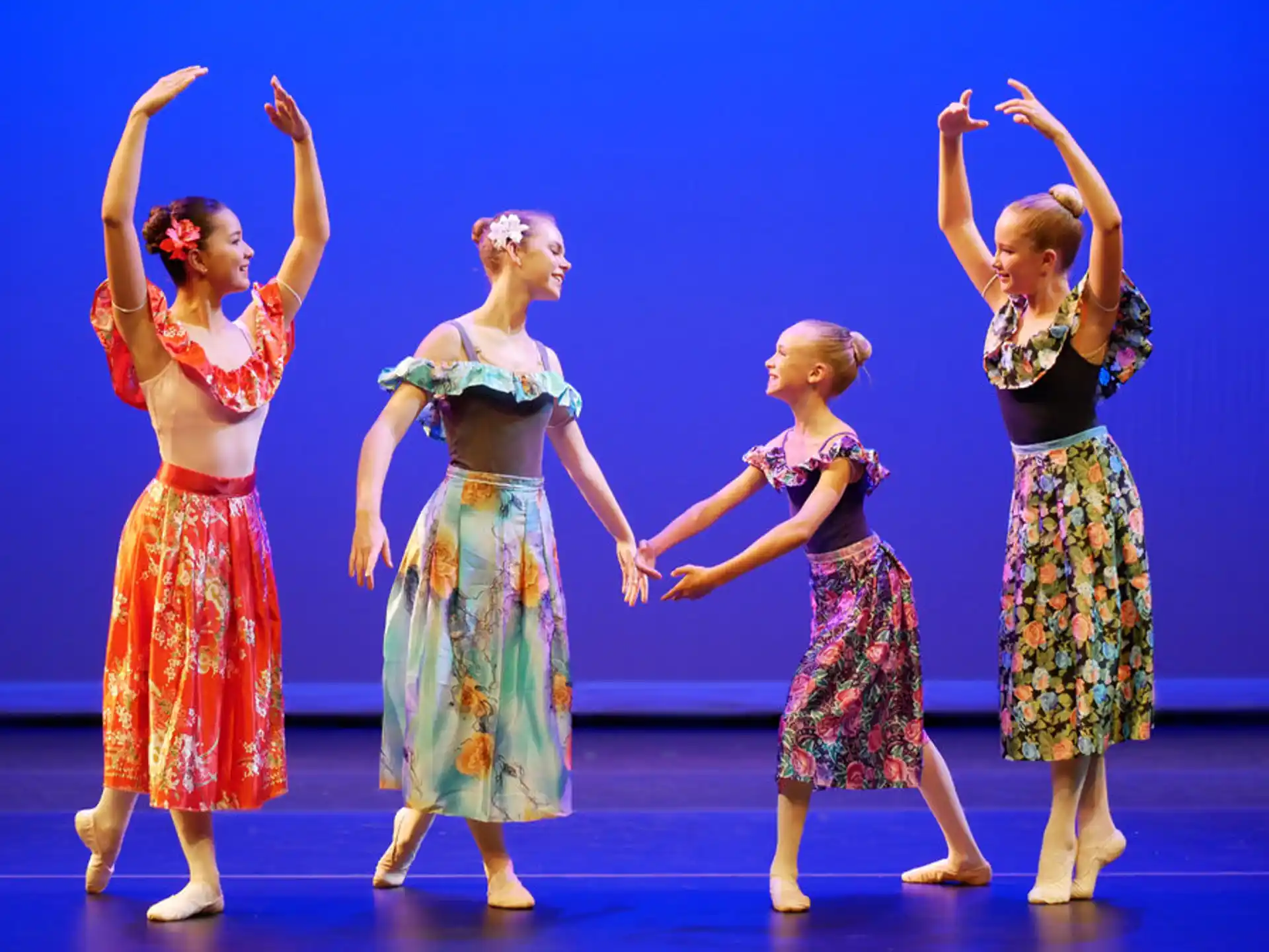 a group of women dancing