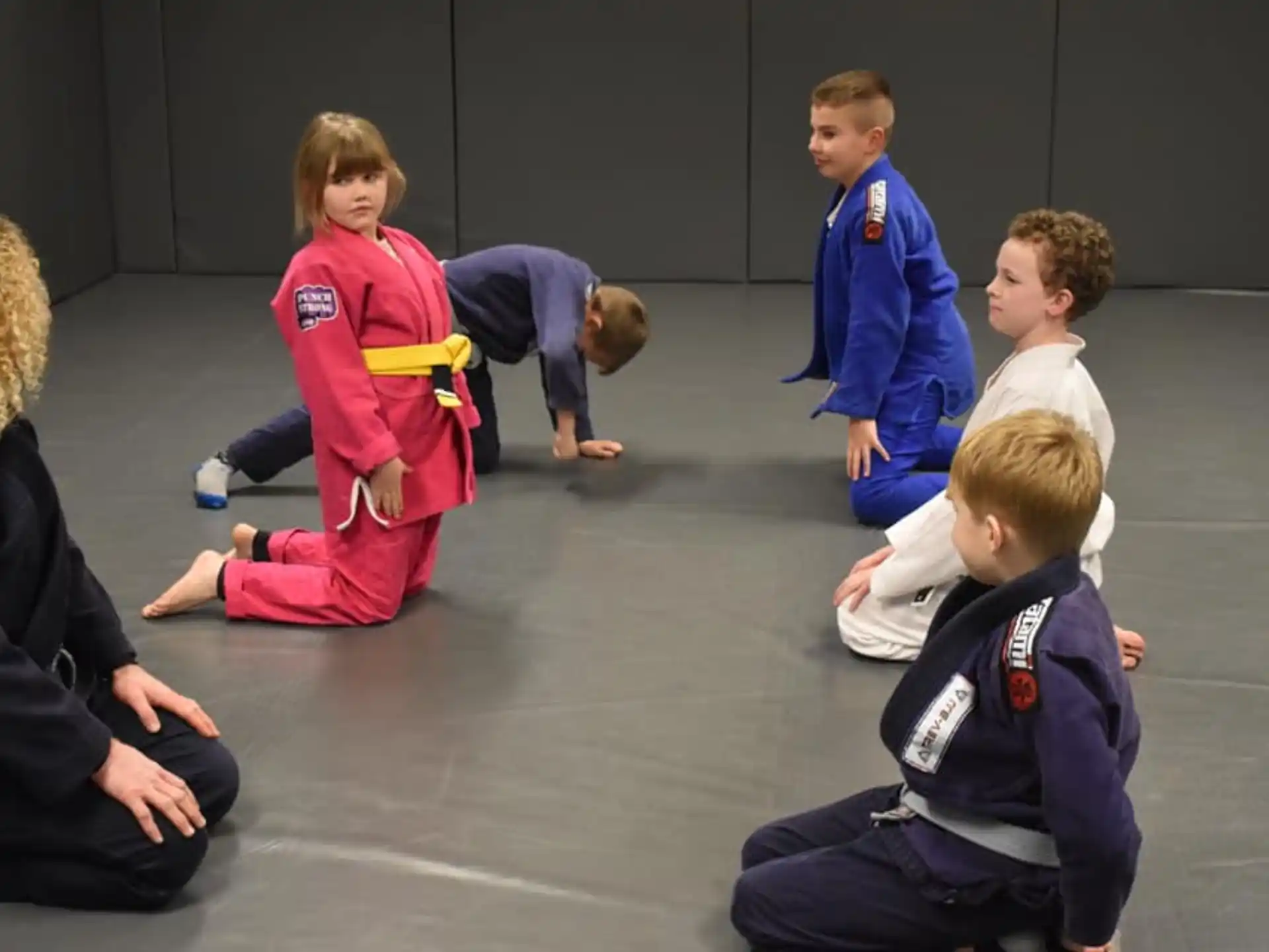a group of children in a circle