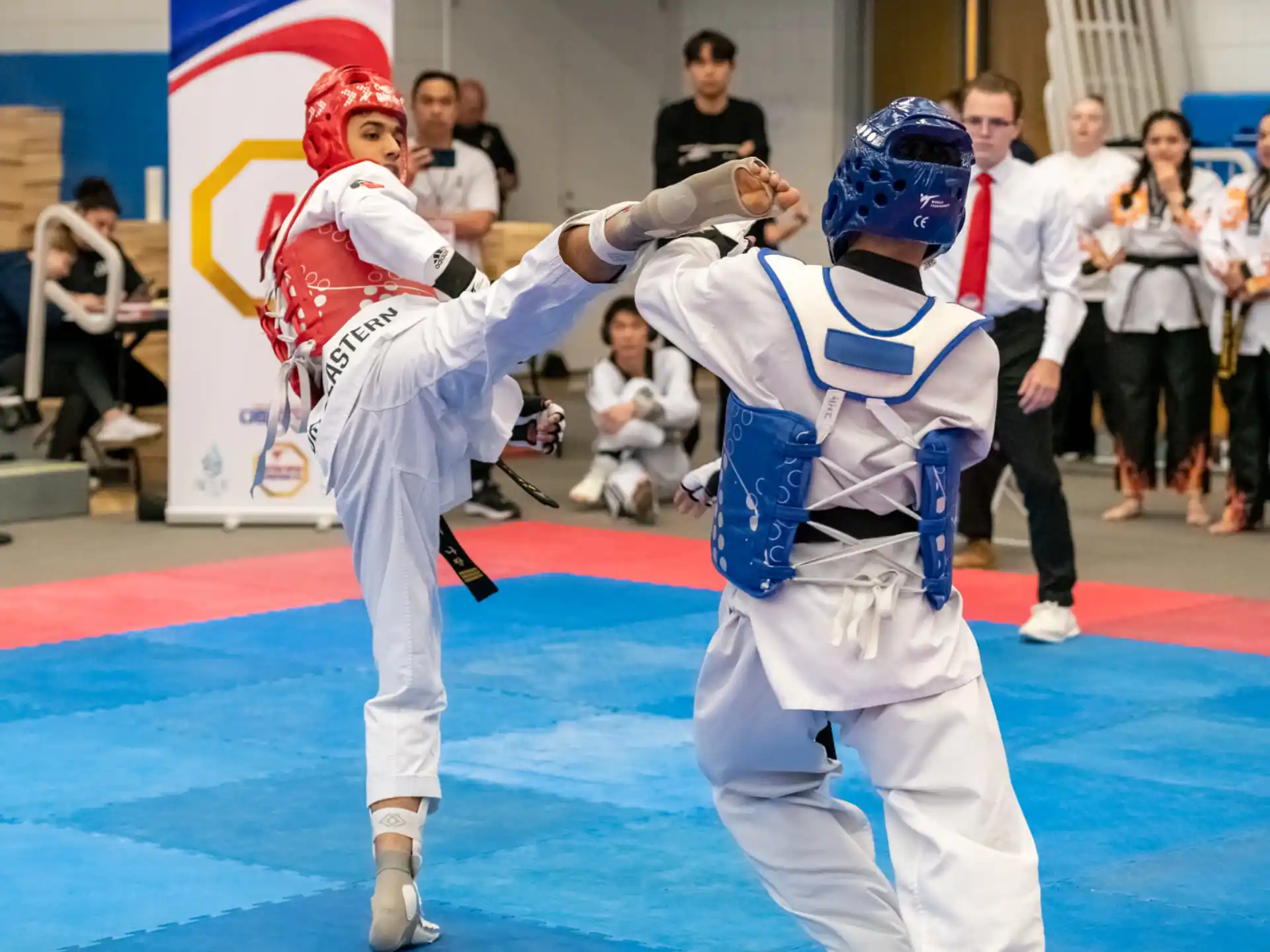 two people in white uniforms