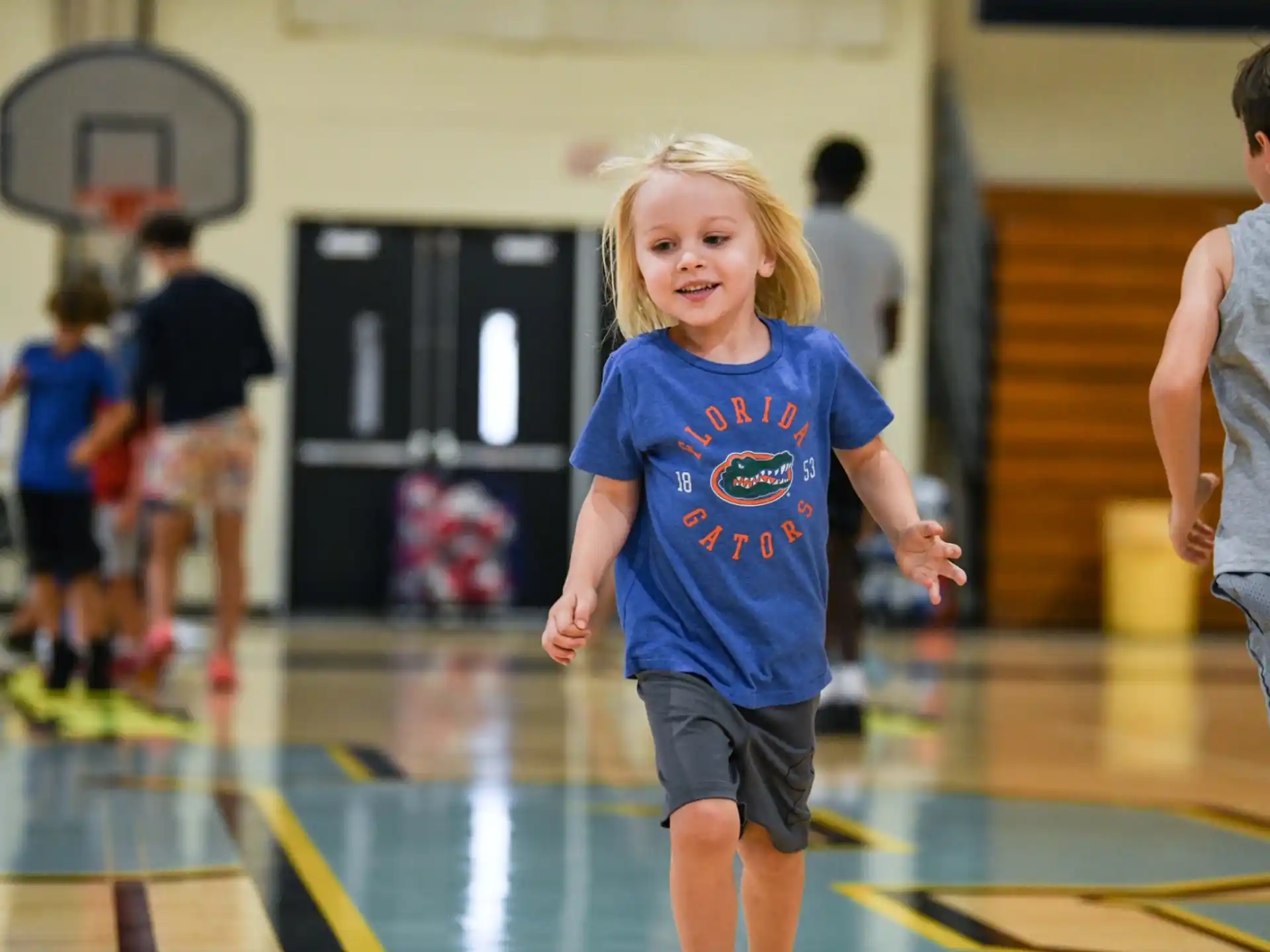 a girl in a gym