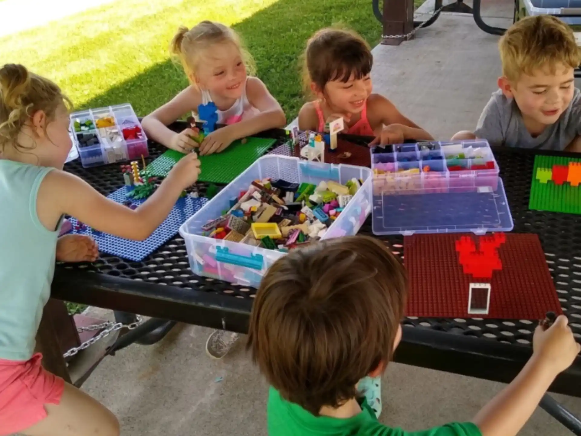 children sitting at a table