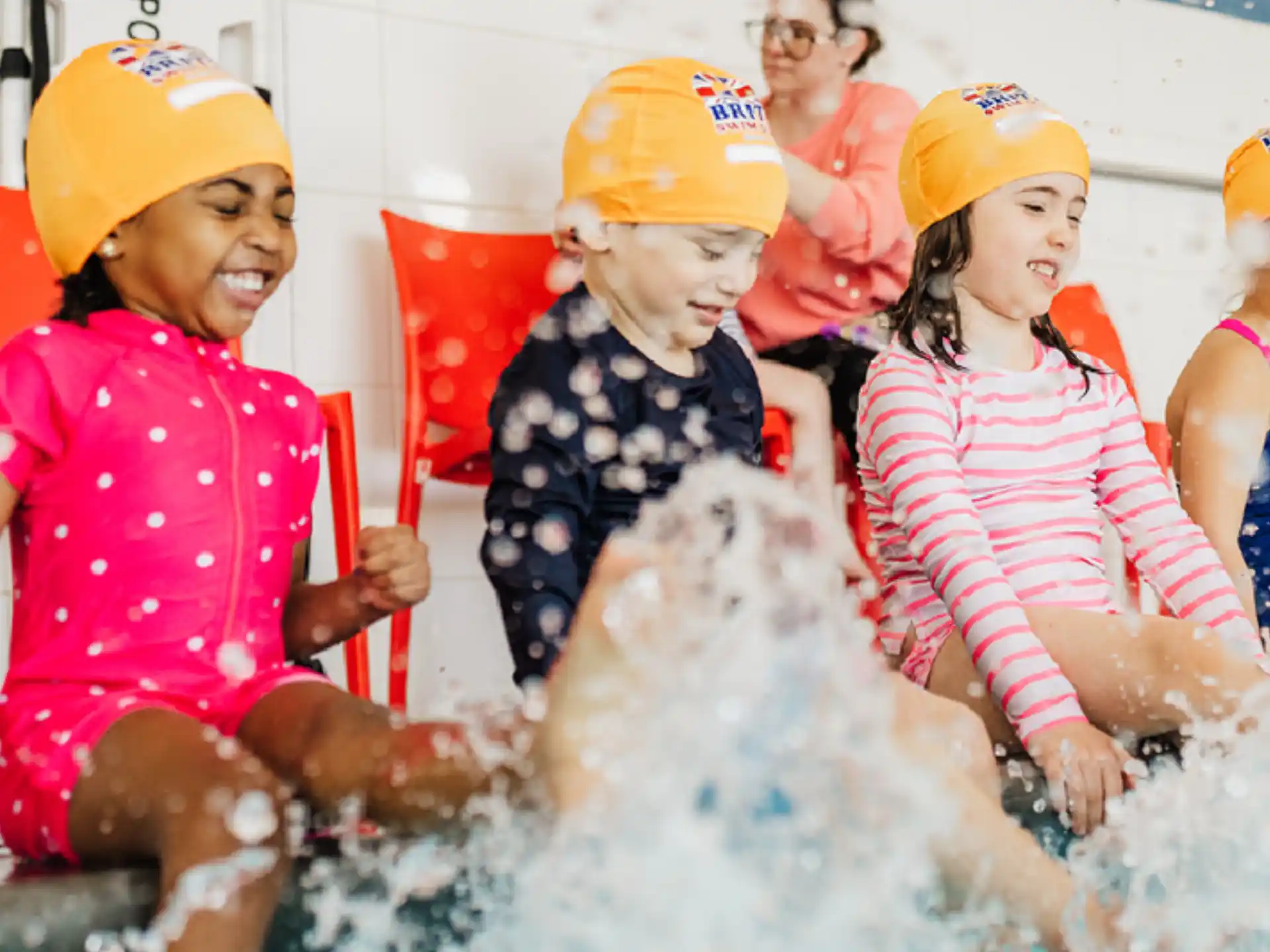 a group of women wearing hard hats