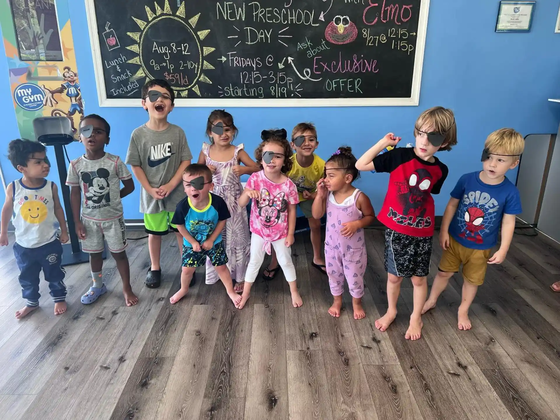 a group of children posing for a photo
