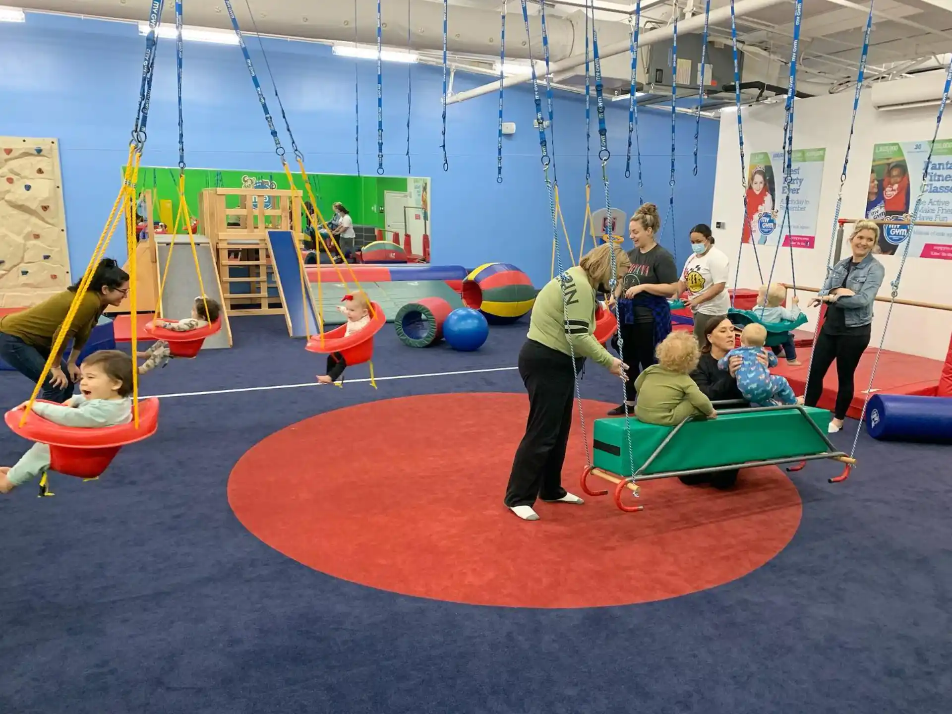 a group of children in a gym