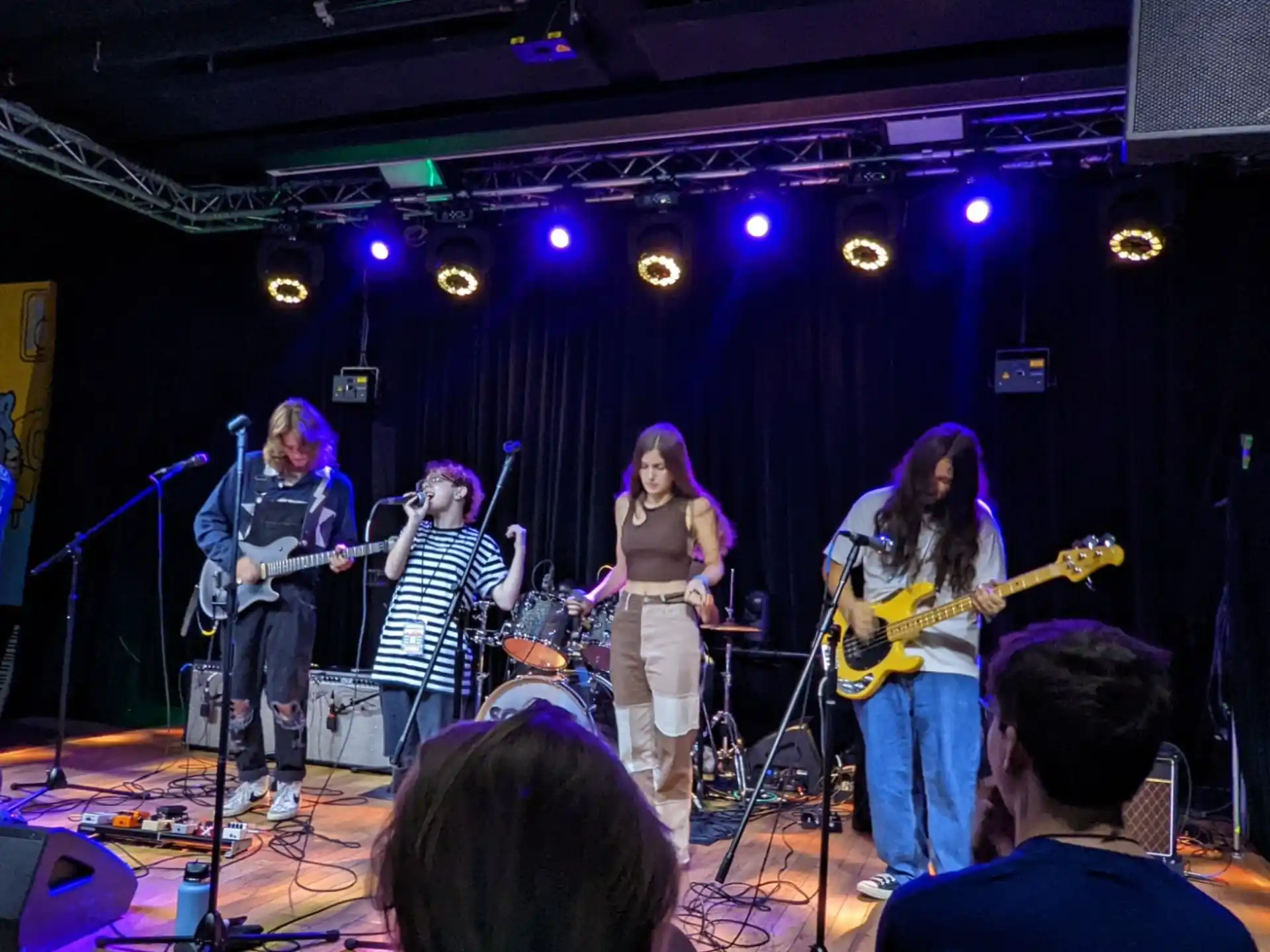 a group of people on a stage