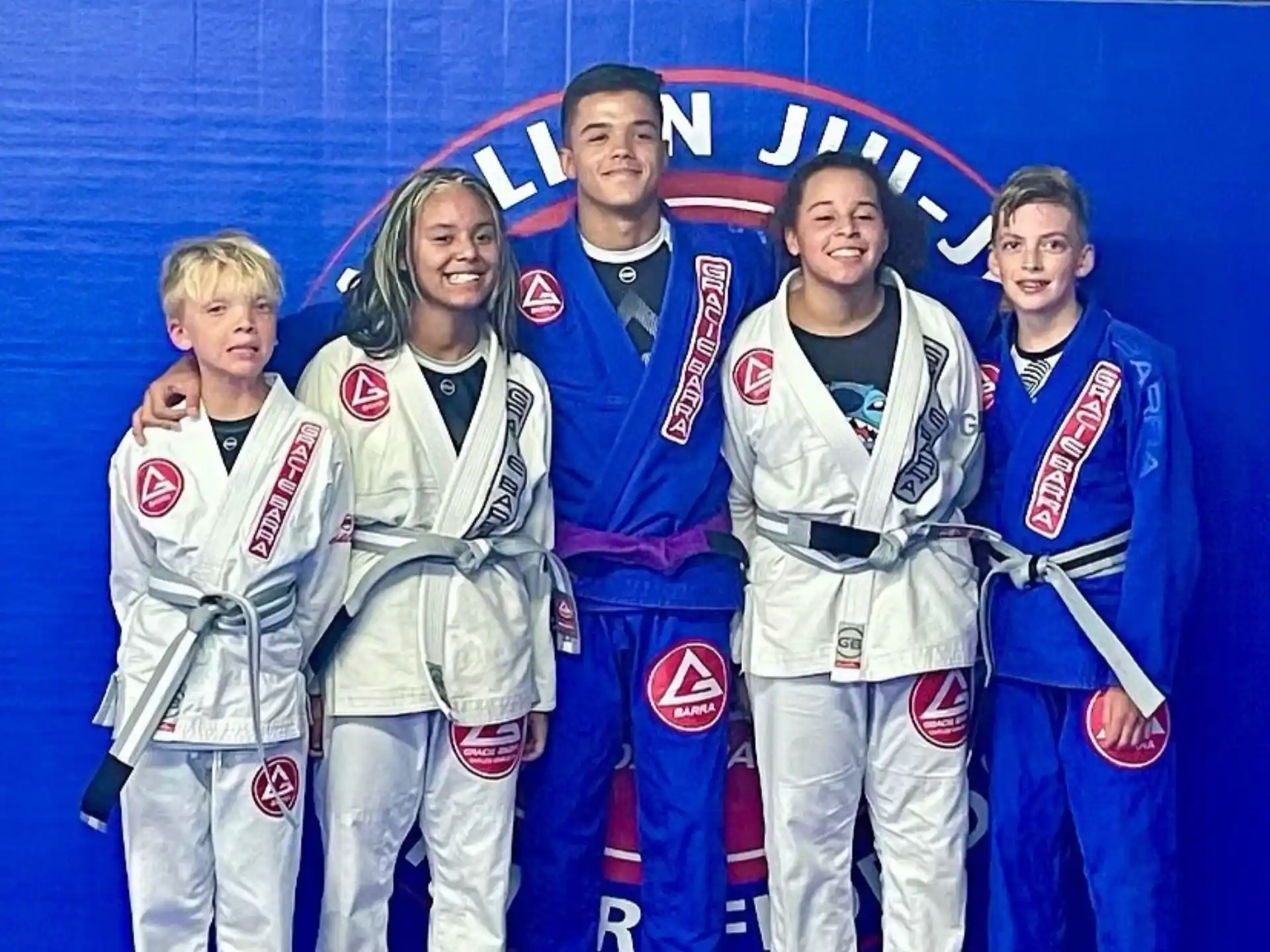 a group of people in sports uniforms