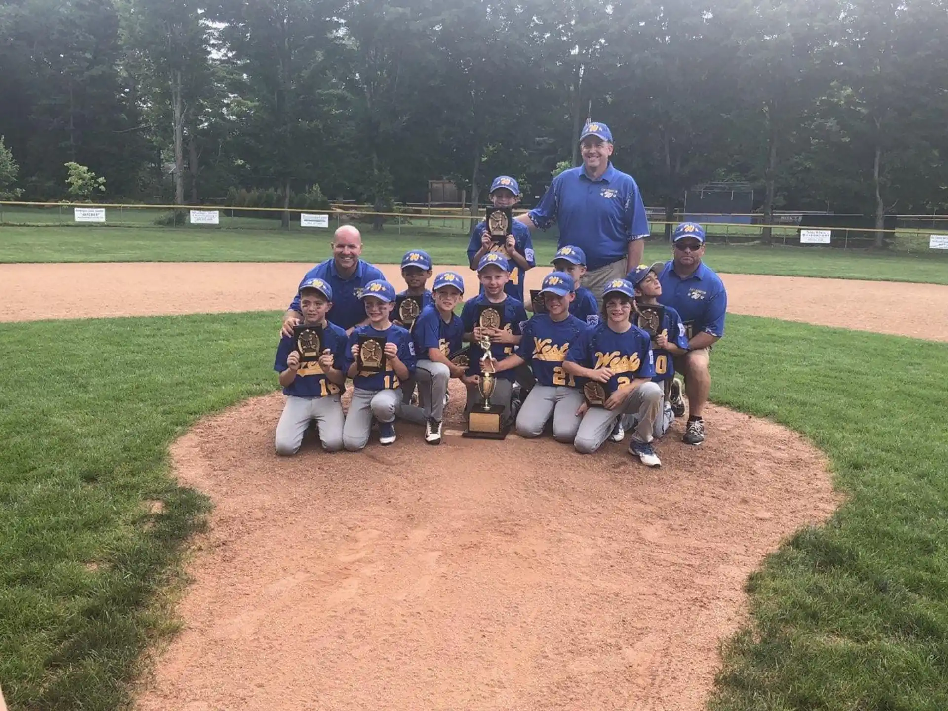 a baseball team posing for a photo