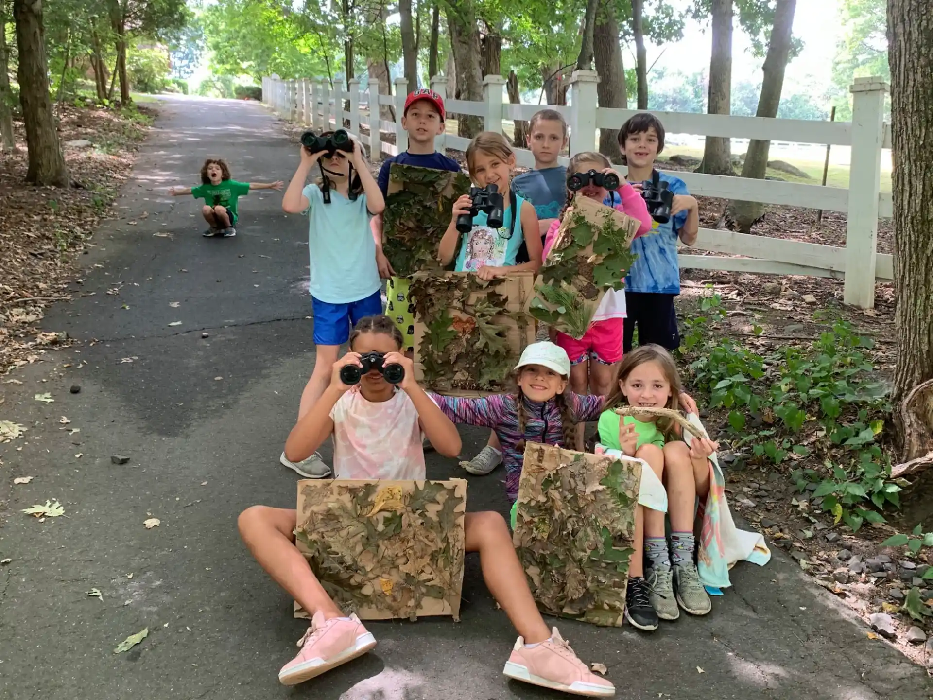 a group of people taking a picture