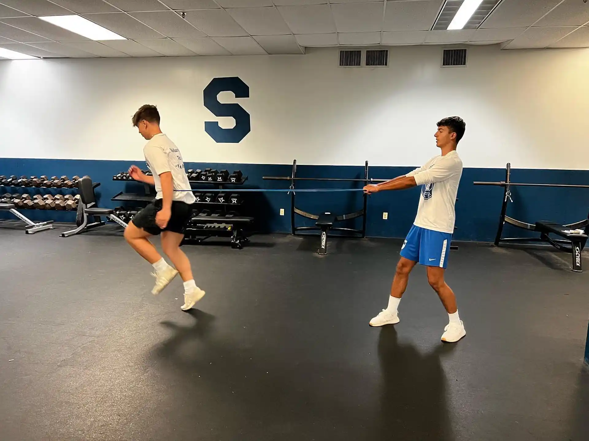 a couple of men playing a game