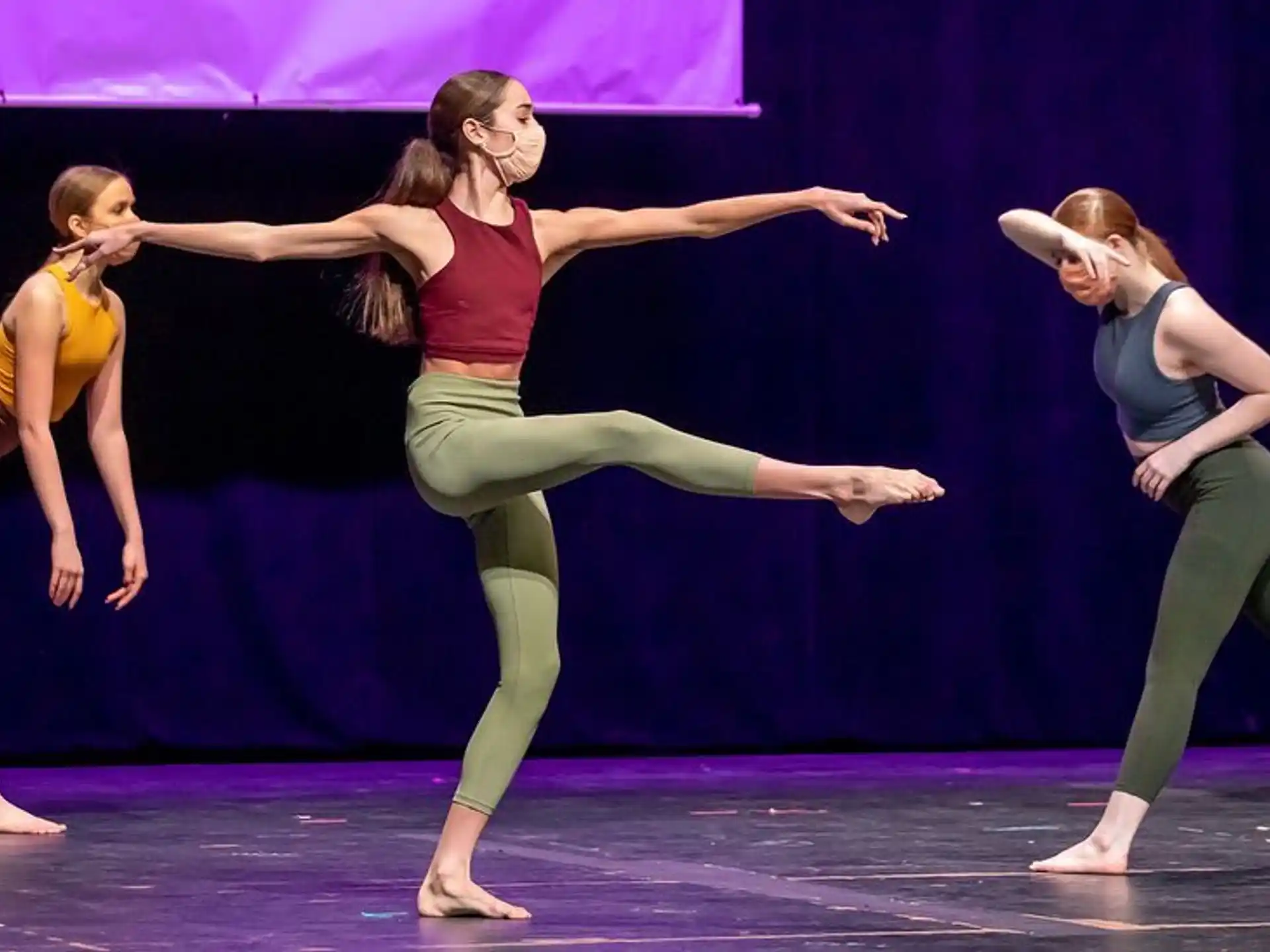a group of women dancing
