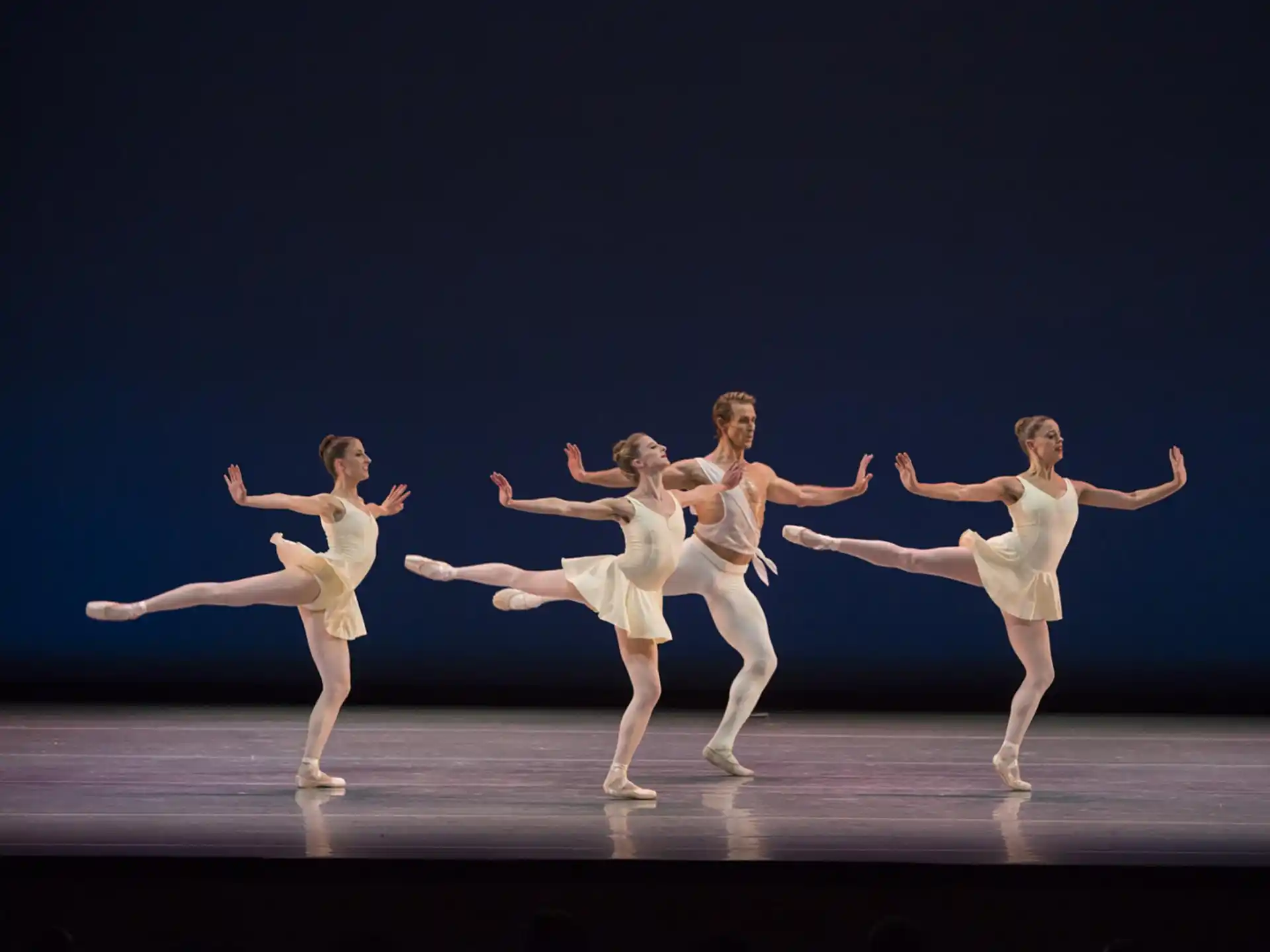 a group of women dancing on a stage