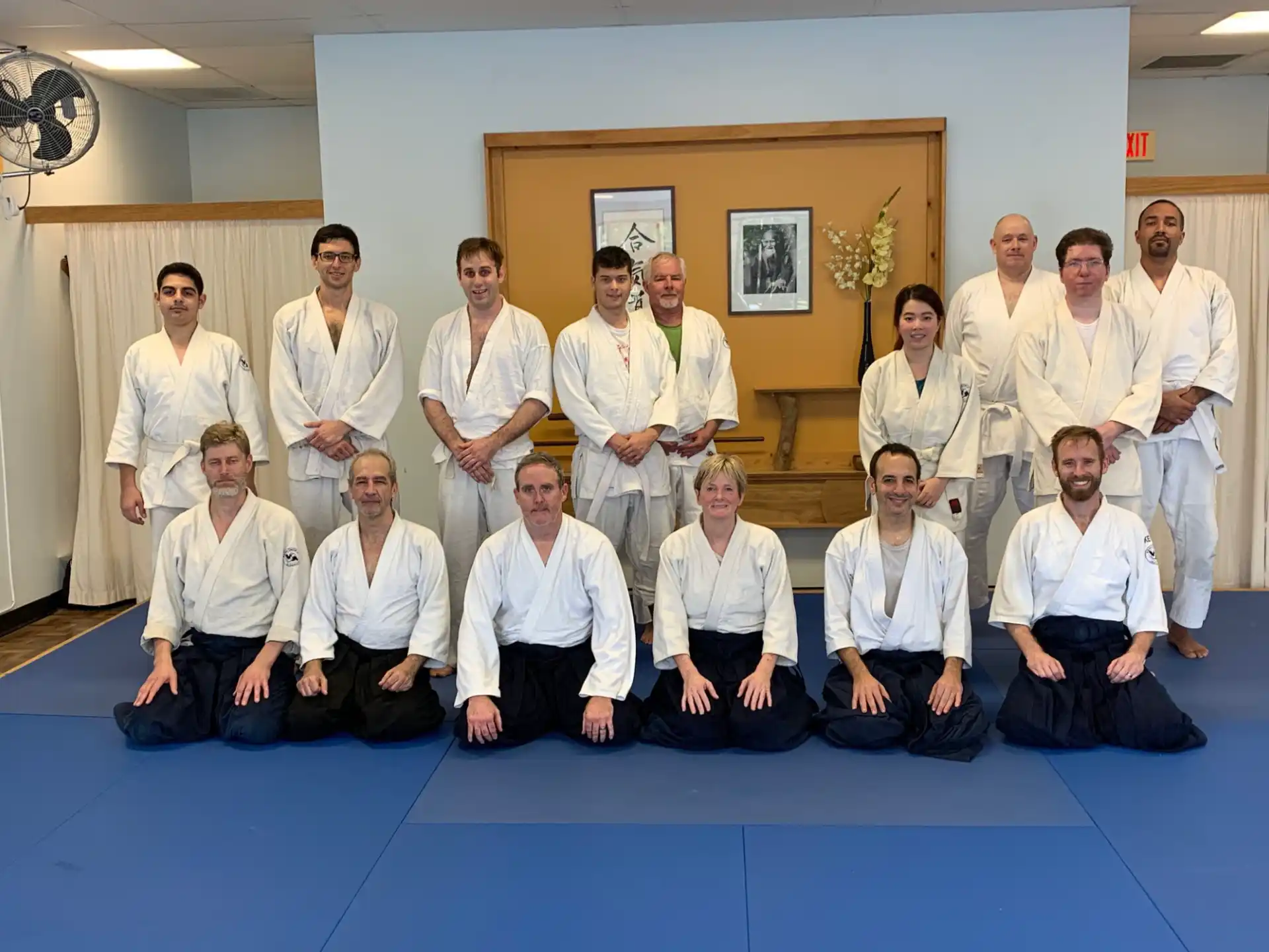 a group of people posing for a photo