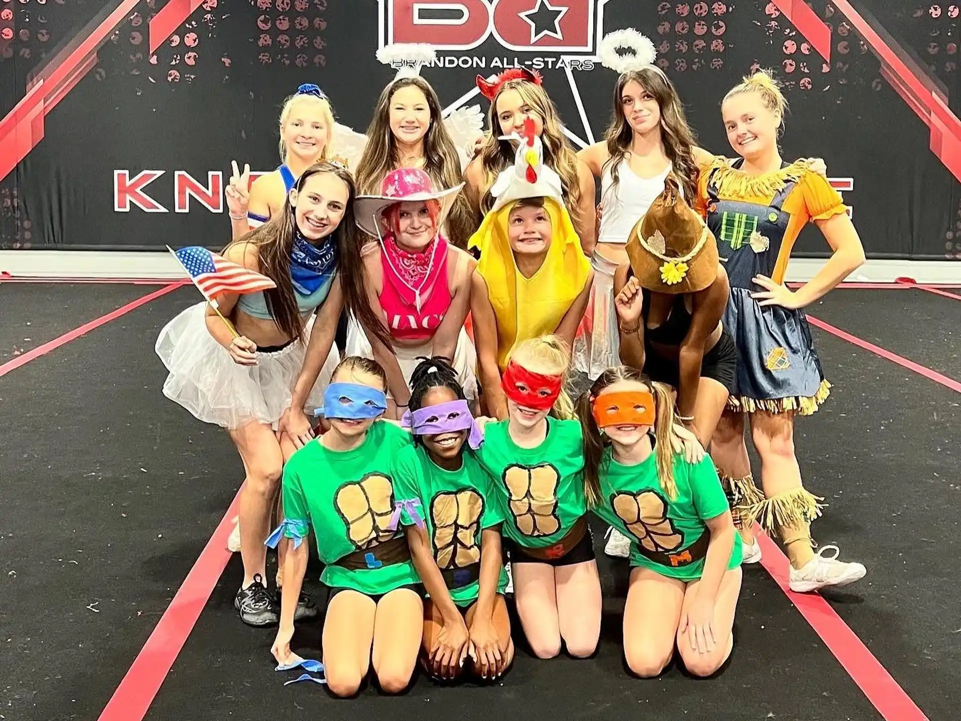 a group of people posing for a photo