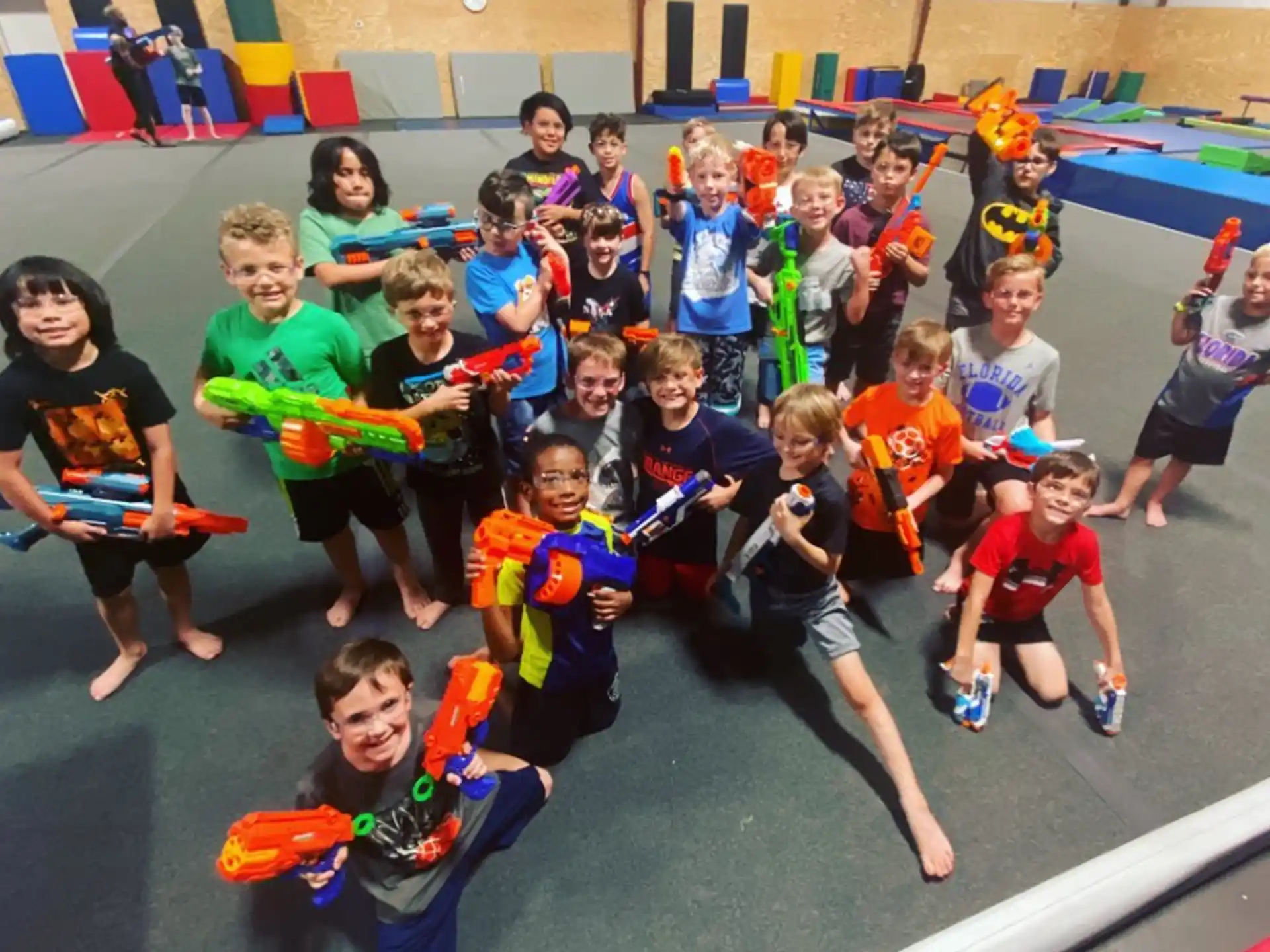 a group of children posing for a photo