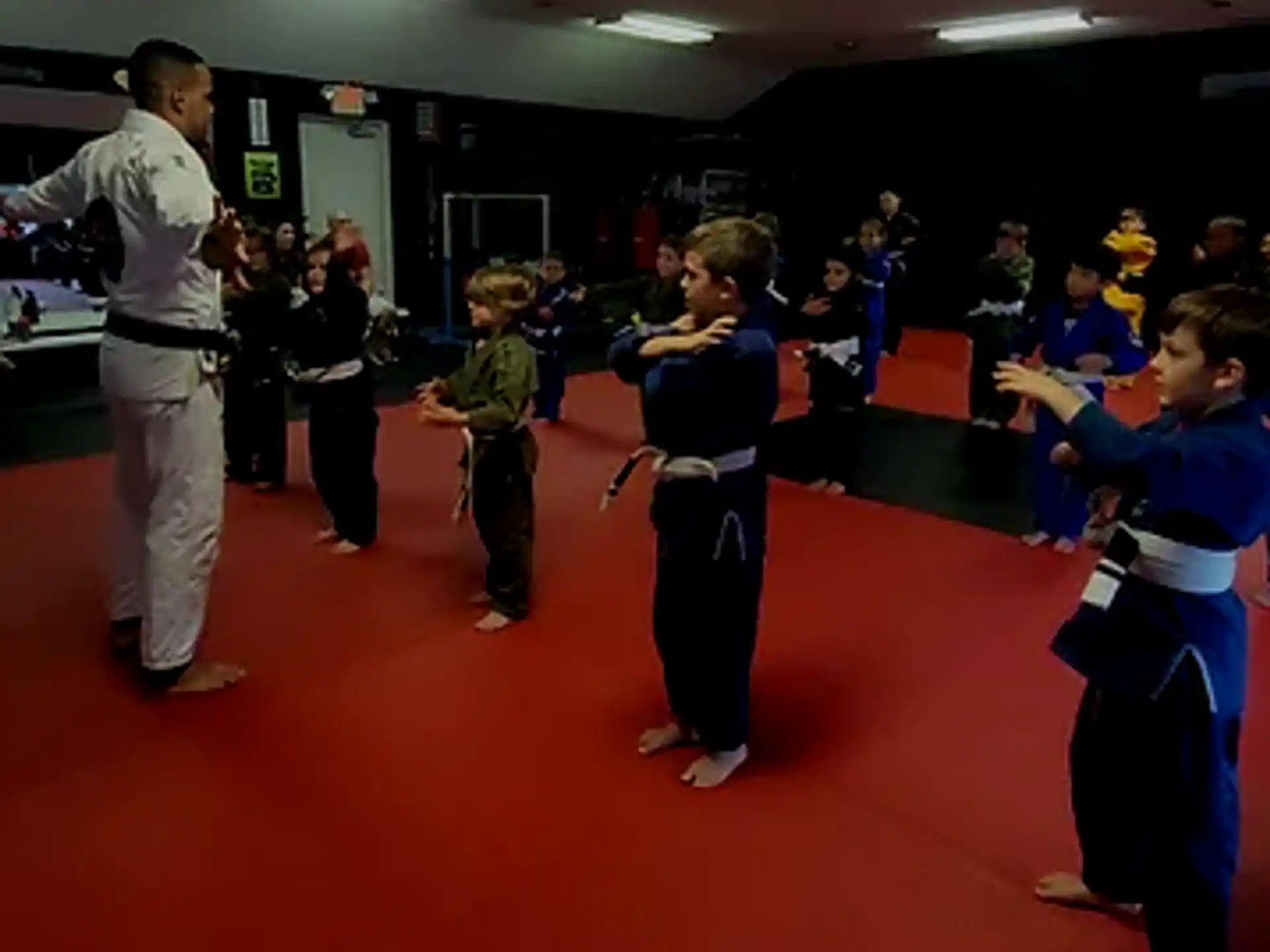 a group of children in a room