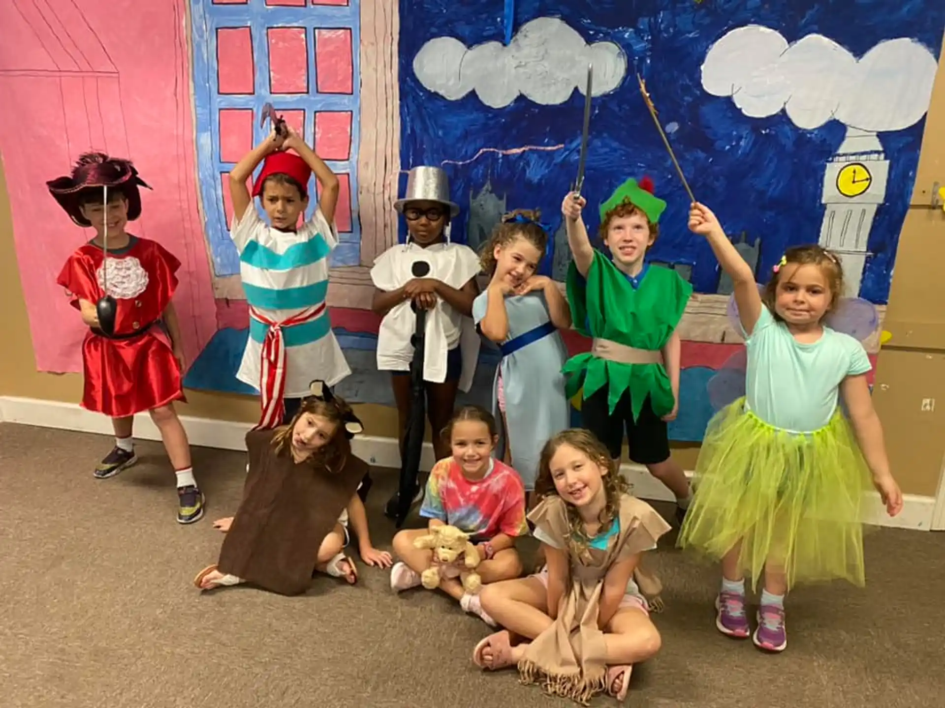 a group of children in clothing