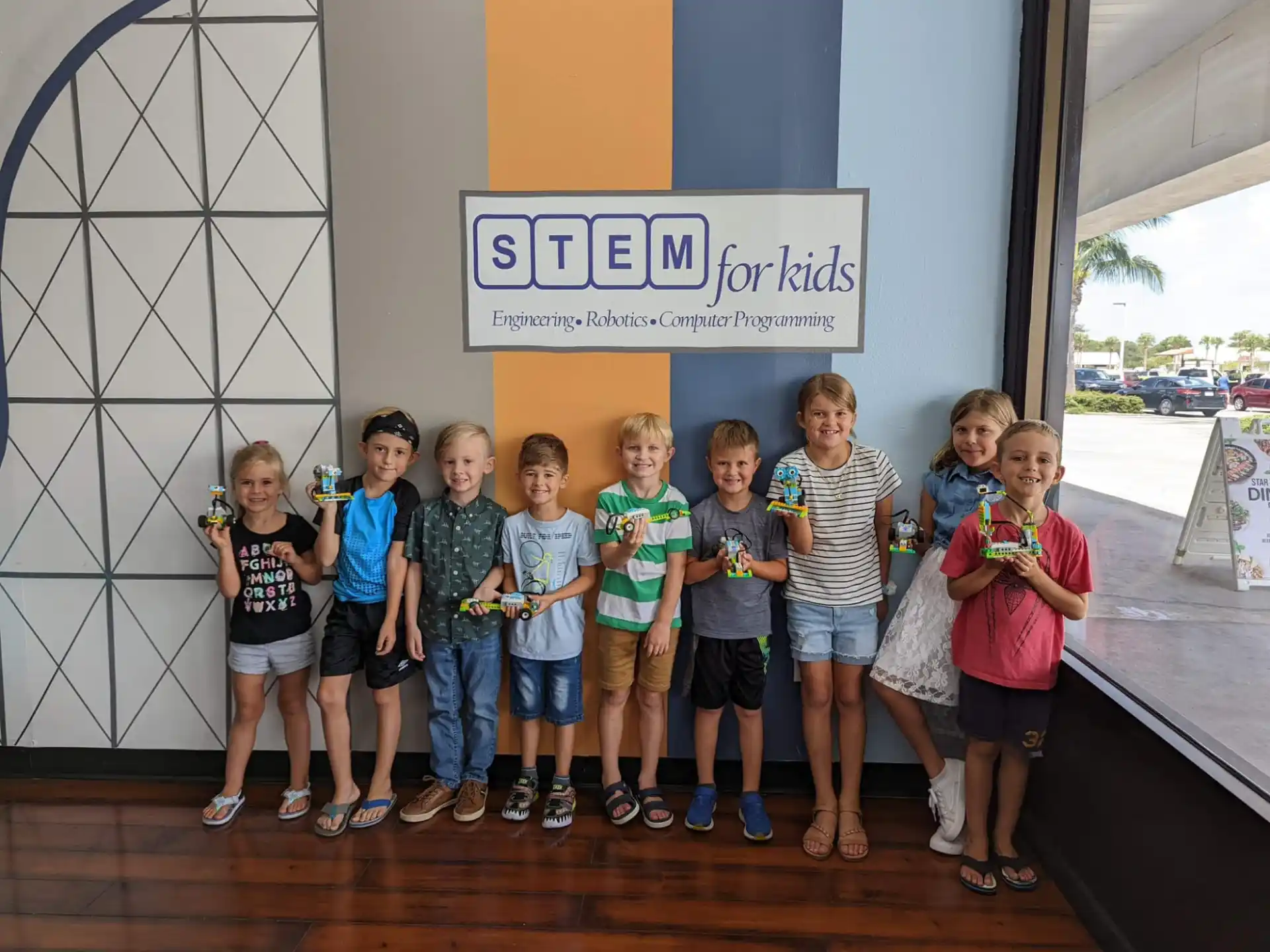 a group of children posing for a photo