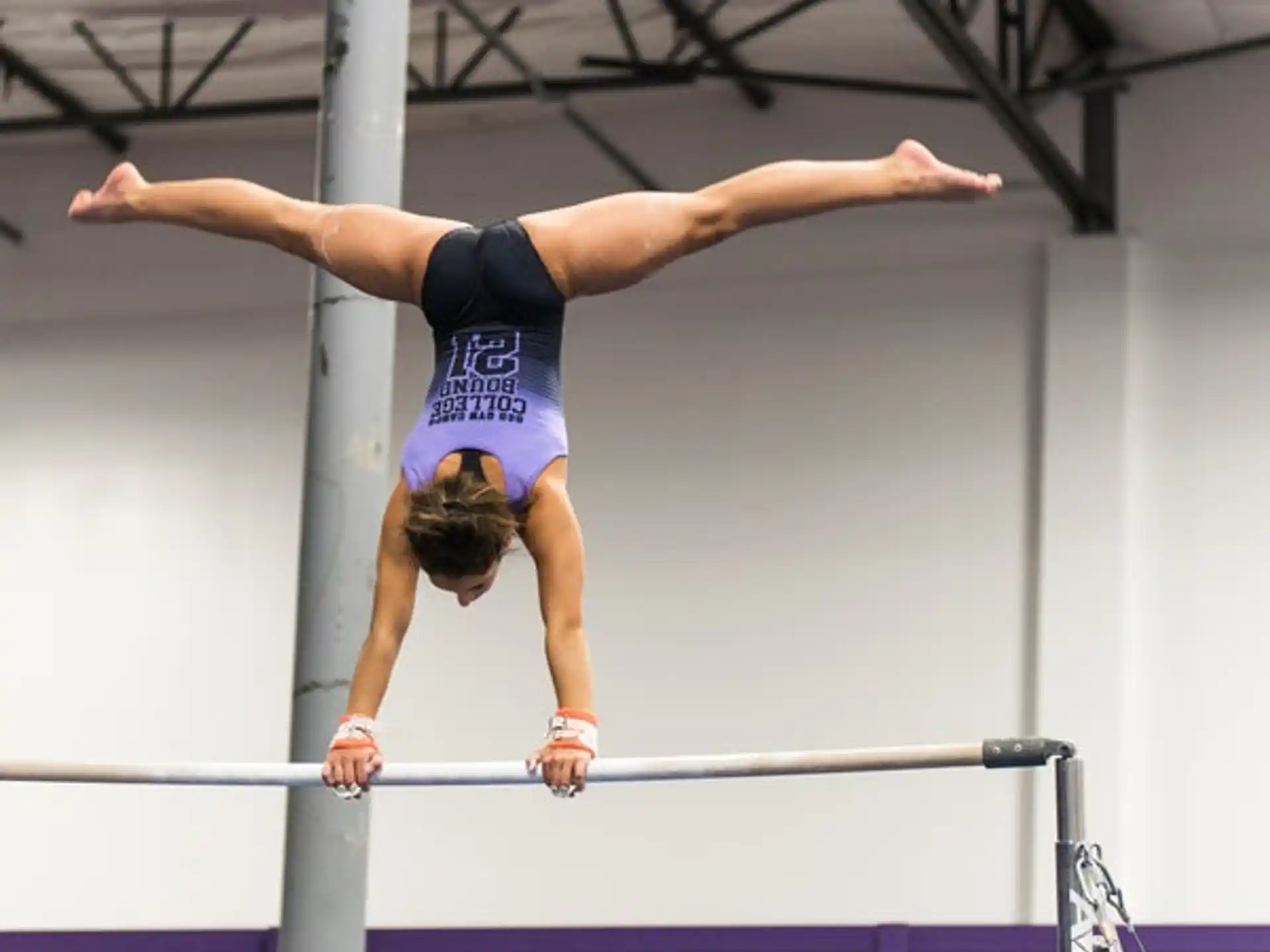 a person doing gymnastics