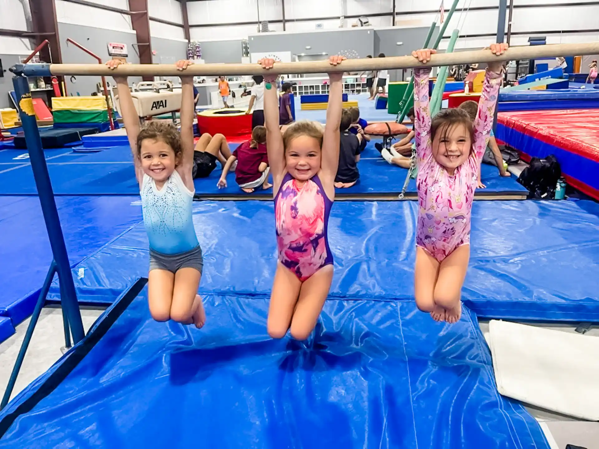a group of children in a pool