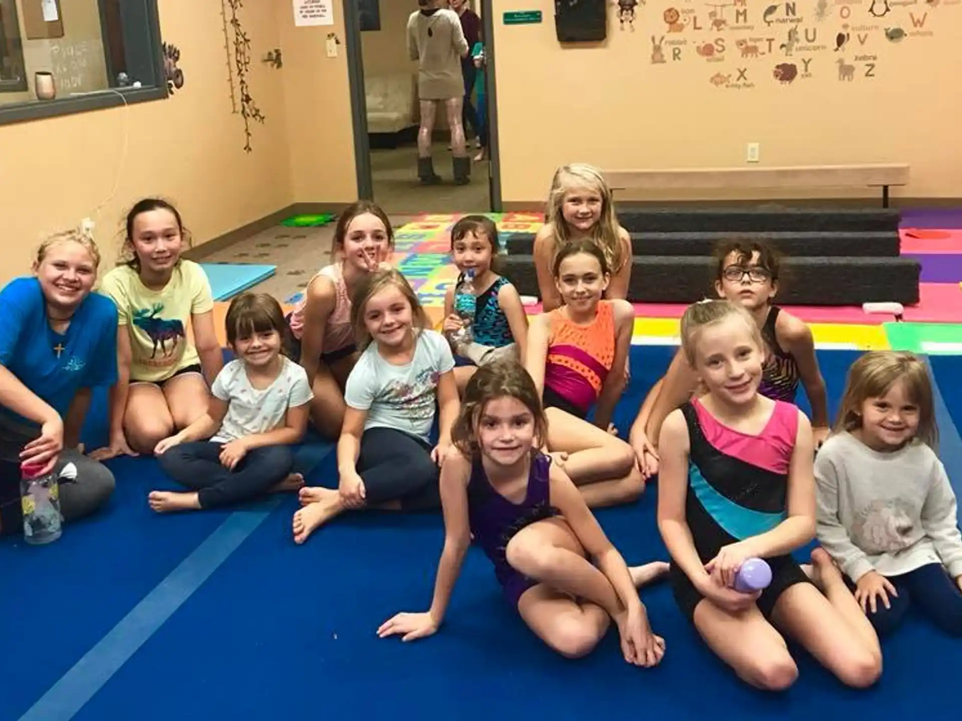 a group of children posing for a photo