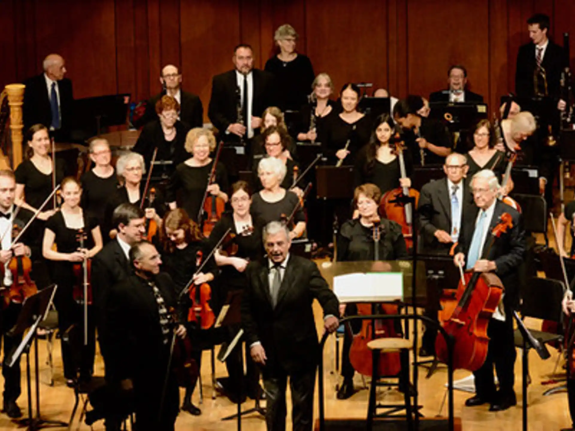 a group of people playing instruments