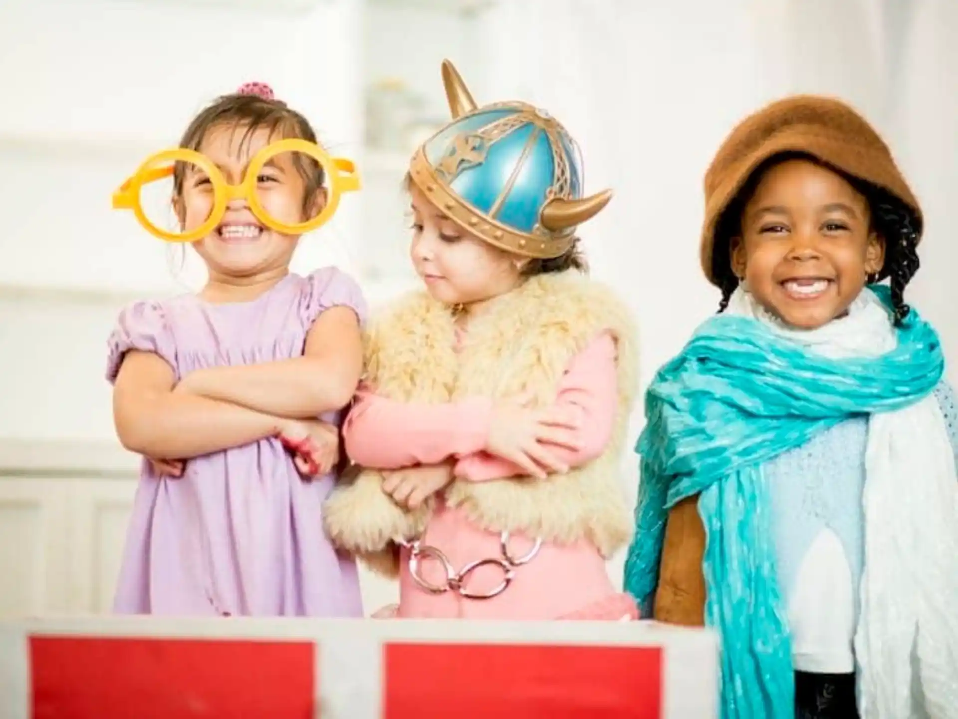 a group of children wearing clothing