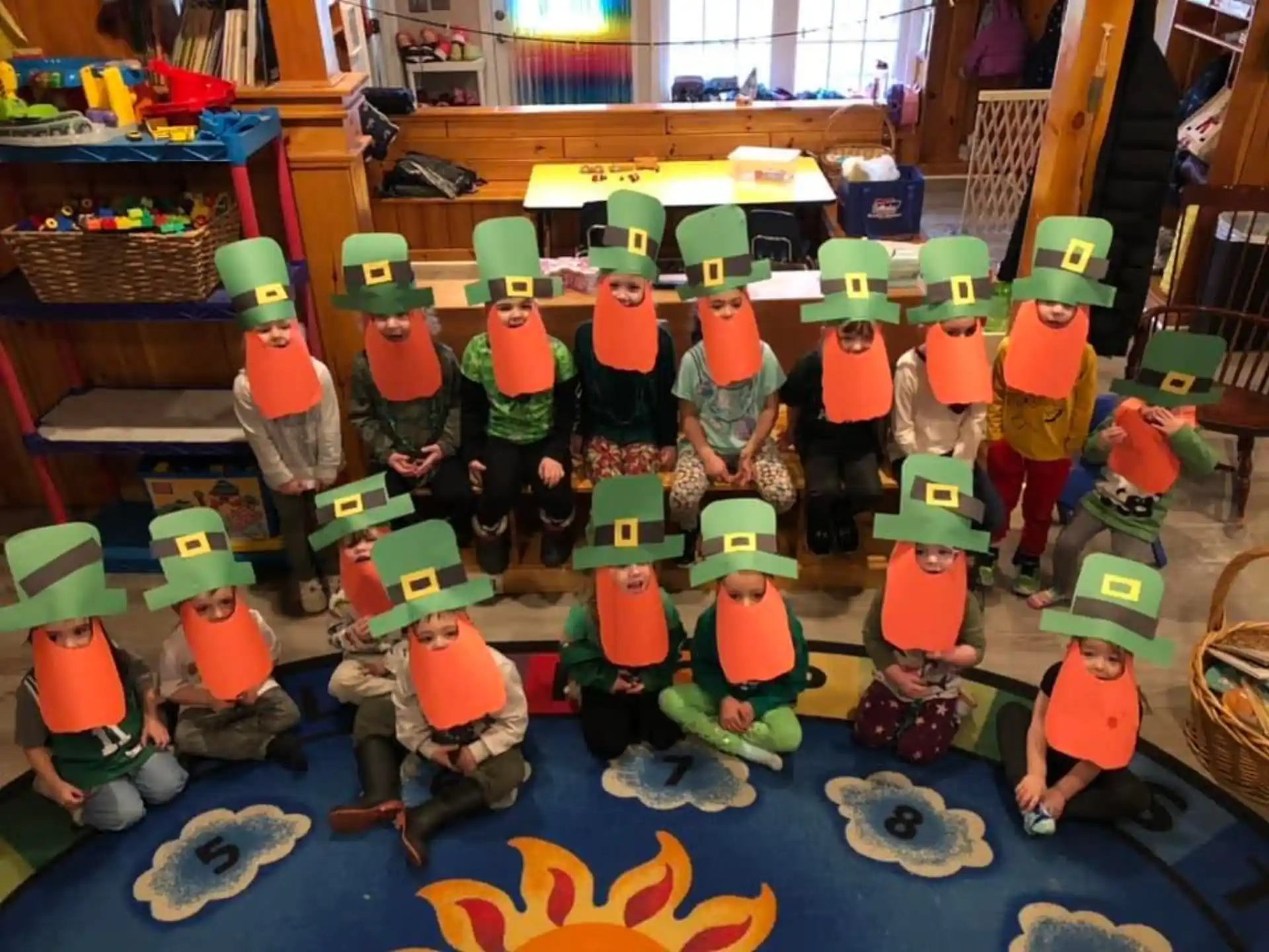 a group of toy people in a room