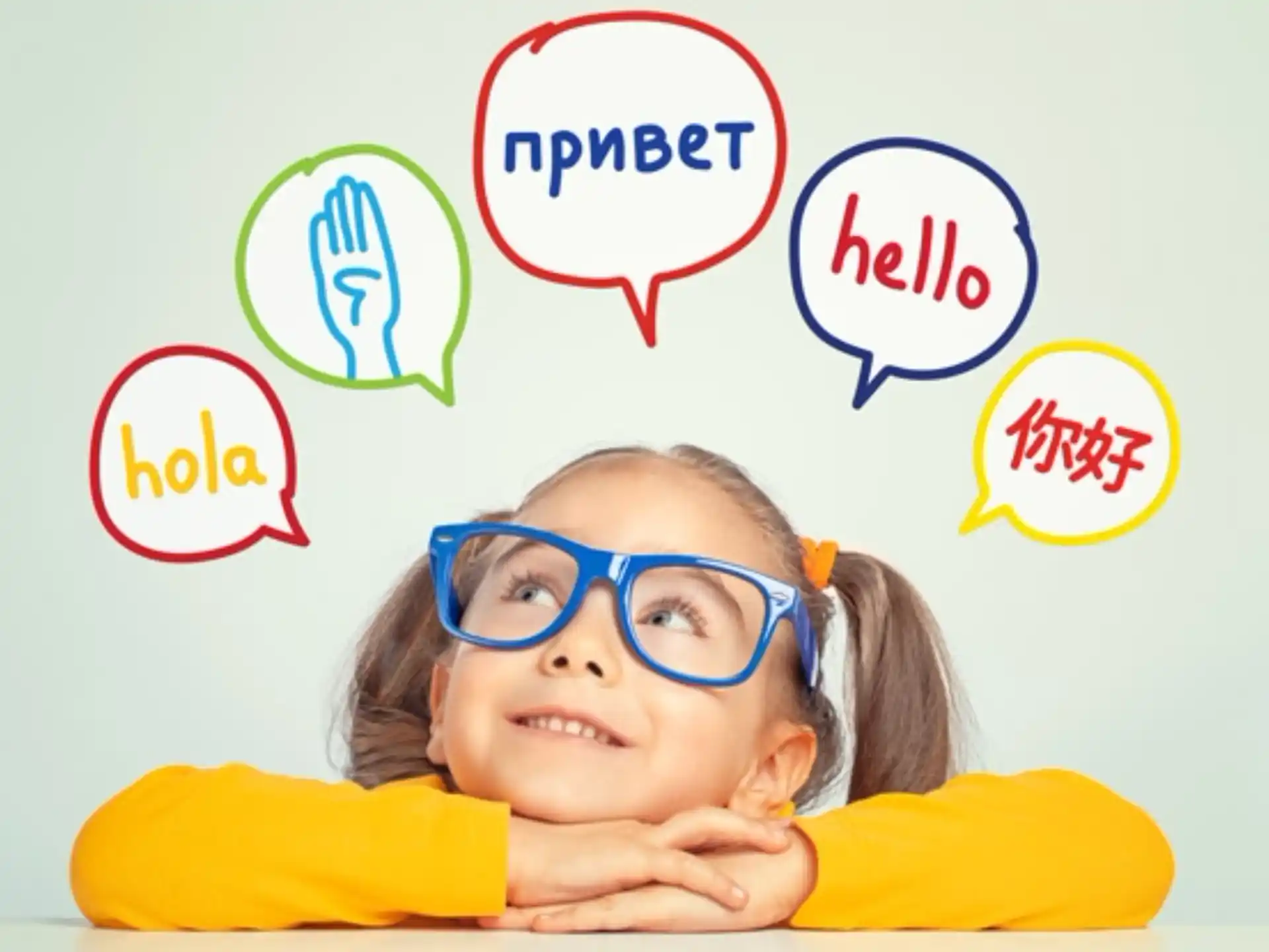 a child wearing glasses