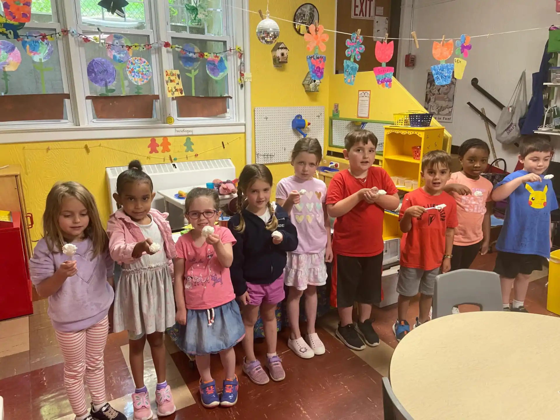 a group of children posing for a photo