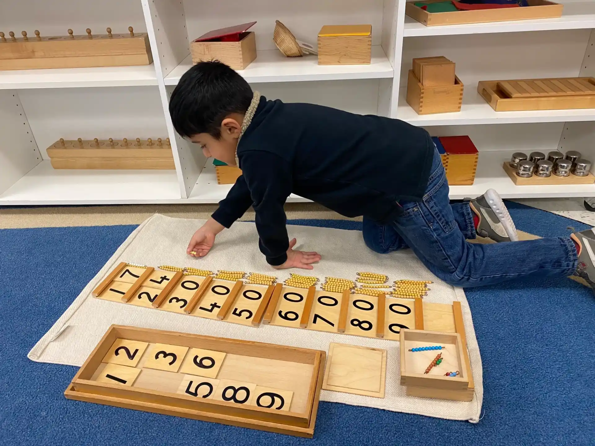 a boy playing a game