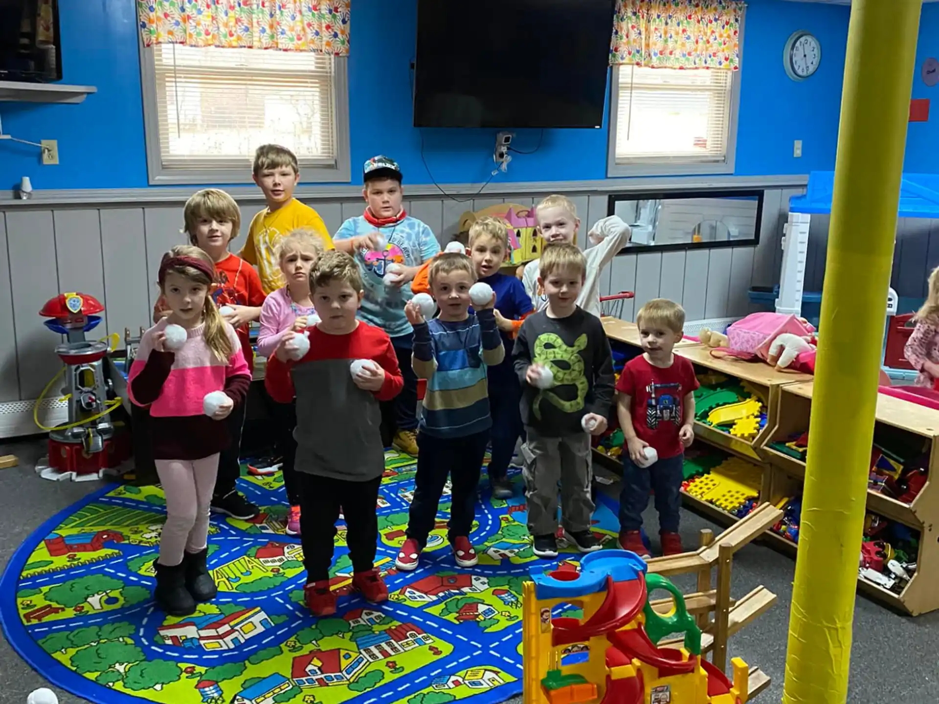 a group of children posing for a photo