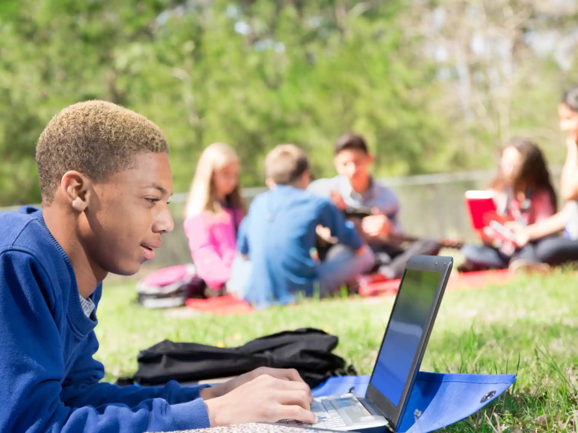 a person using a laptop