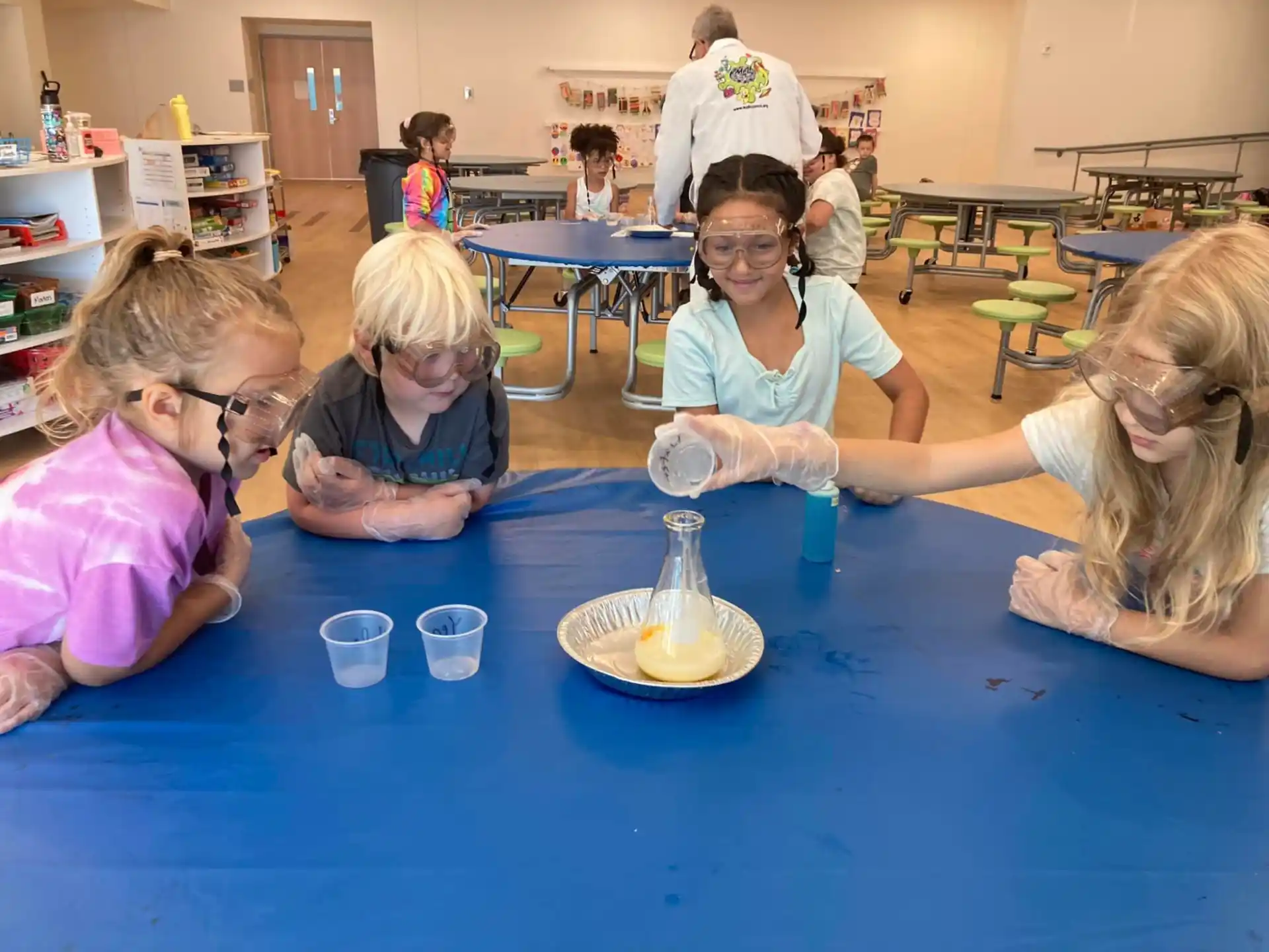 a group of women in a lab