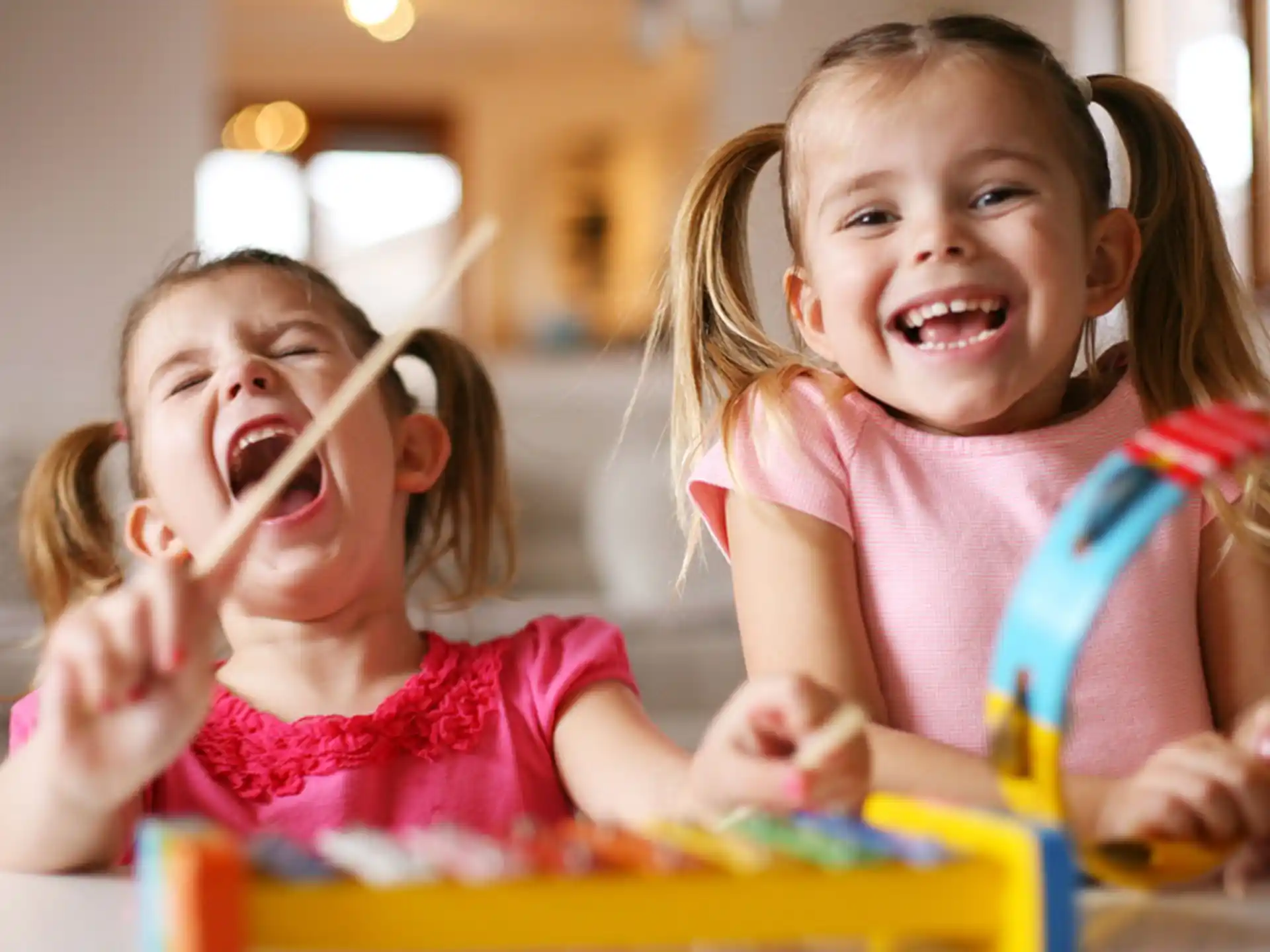 a few young girls laughing