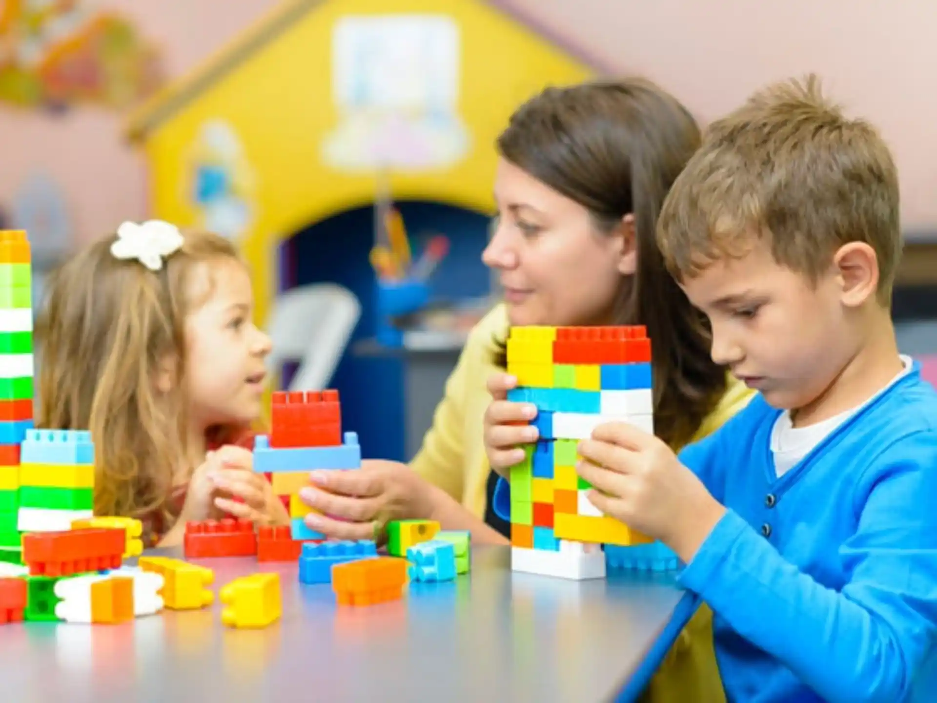 a group of children playing with toys