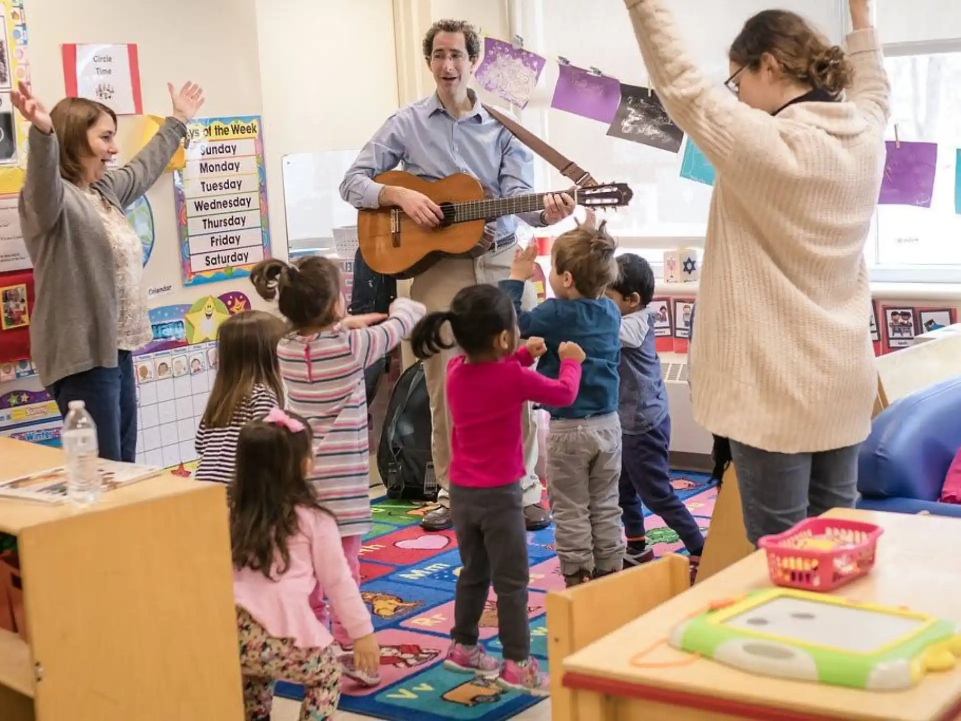 a group of people playing instruments