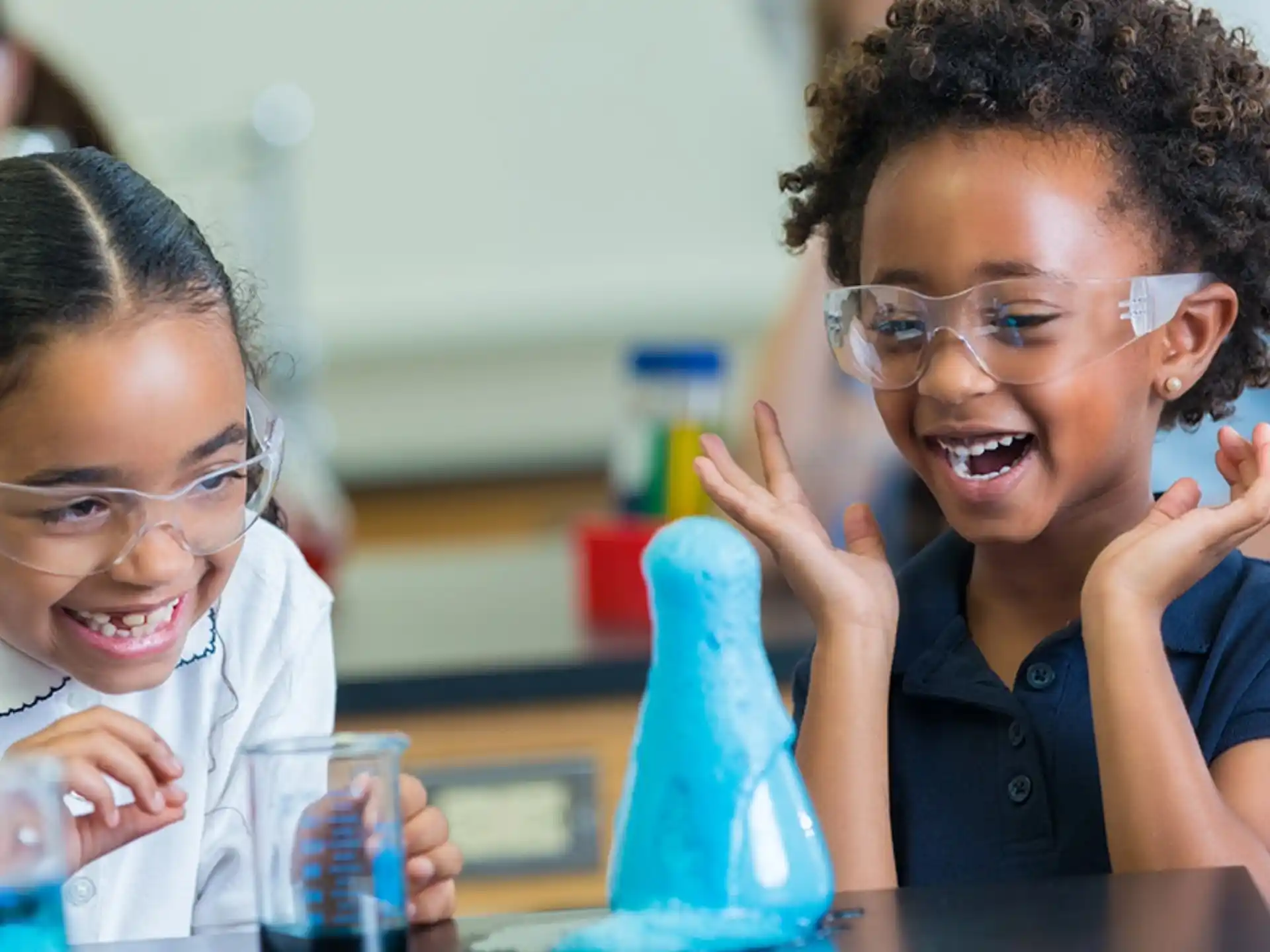 medium shot of kids holding glasses