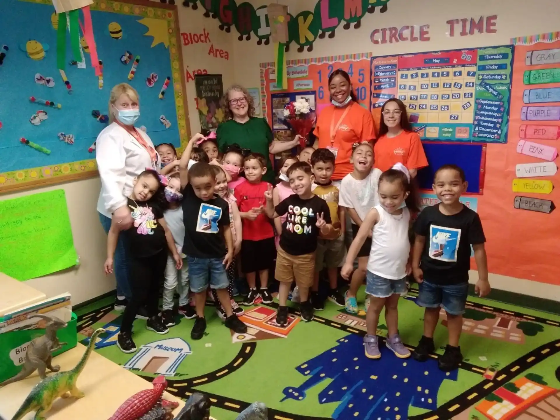 a group of children posing for a photo