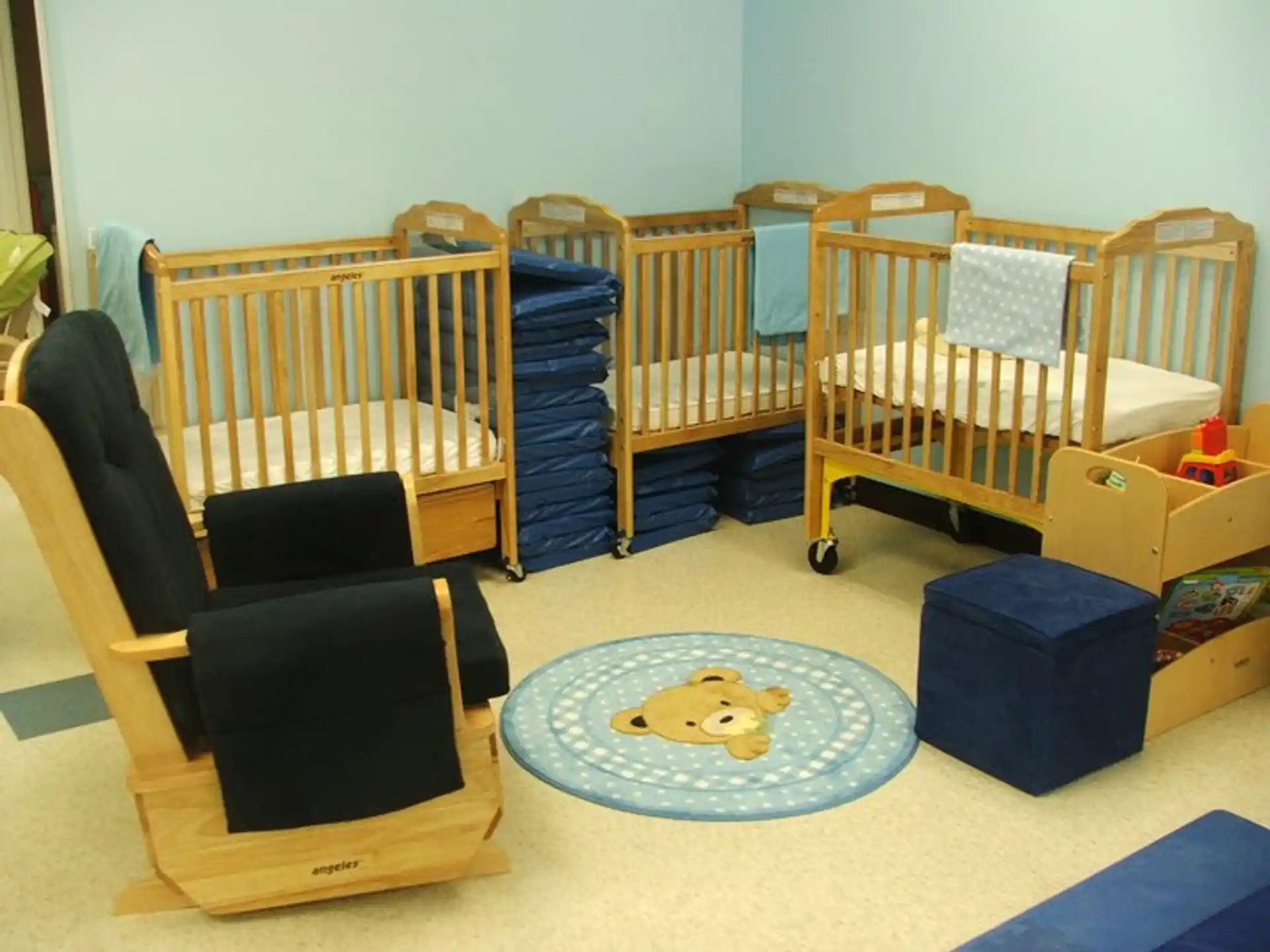 a room with chairs and a table