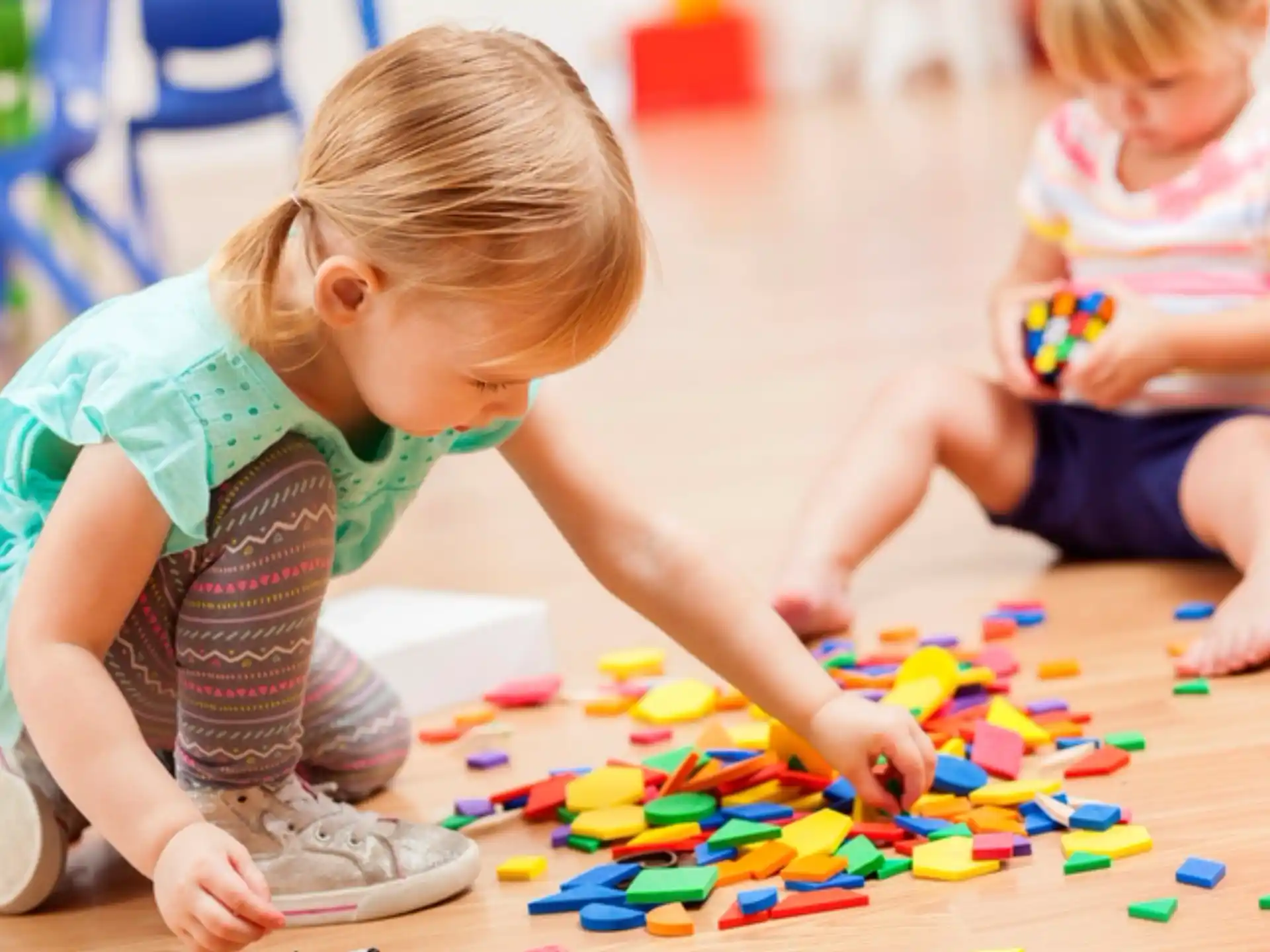 a few children playing with toys